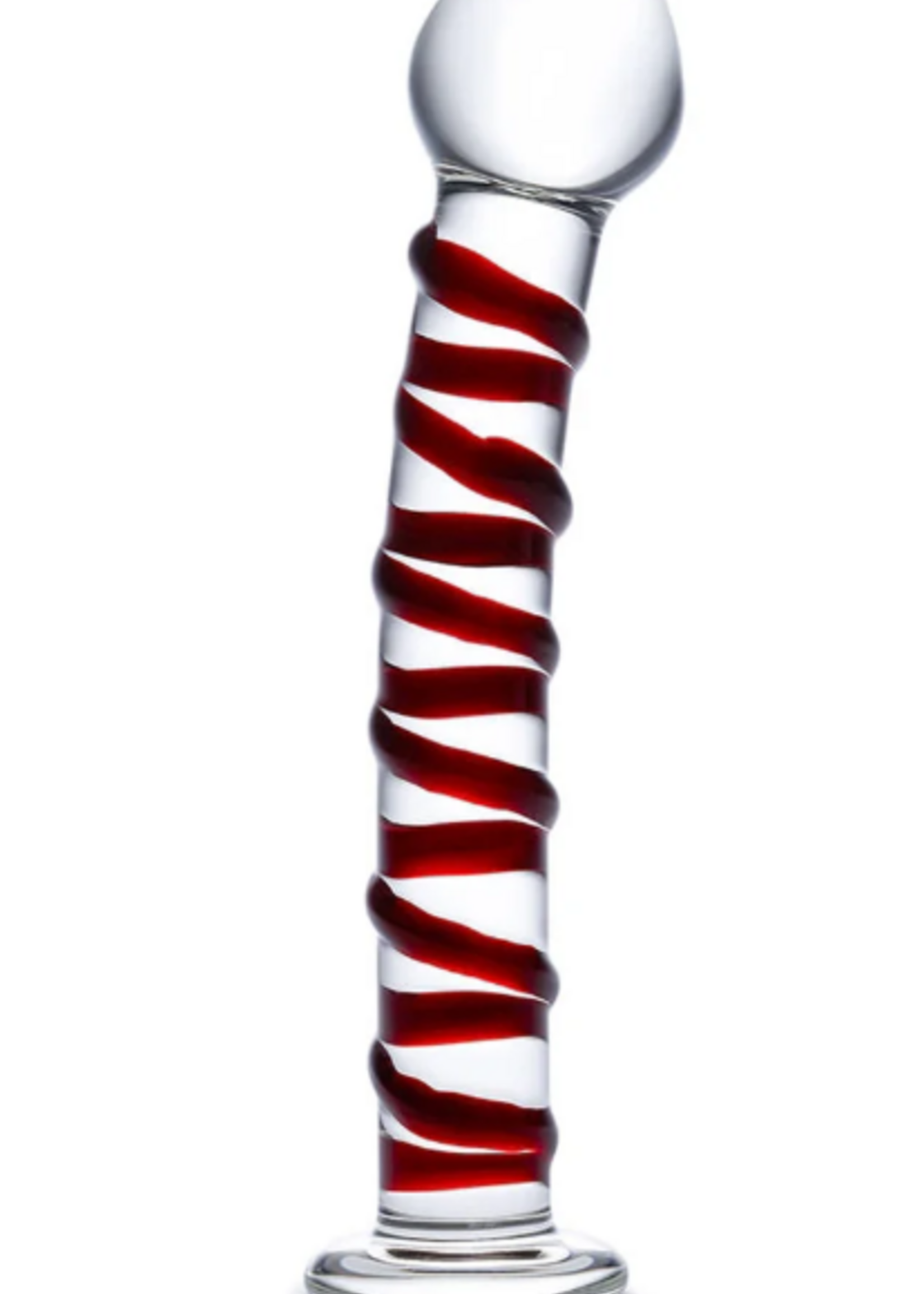 Glas - 8" Mr. Swirly Glass Dildo