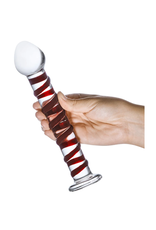 Glas - 8" Mr. Swirly Glass Dildo
