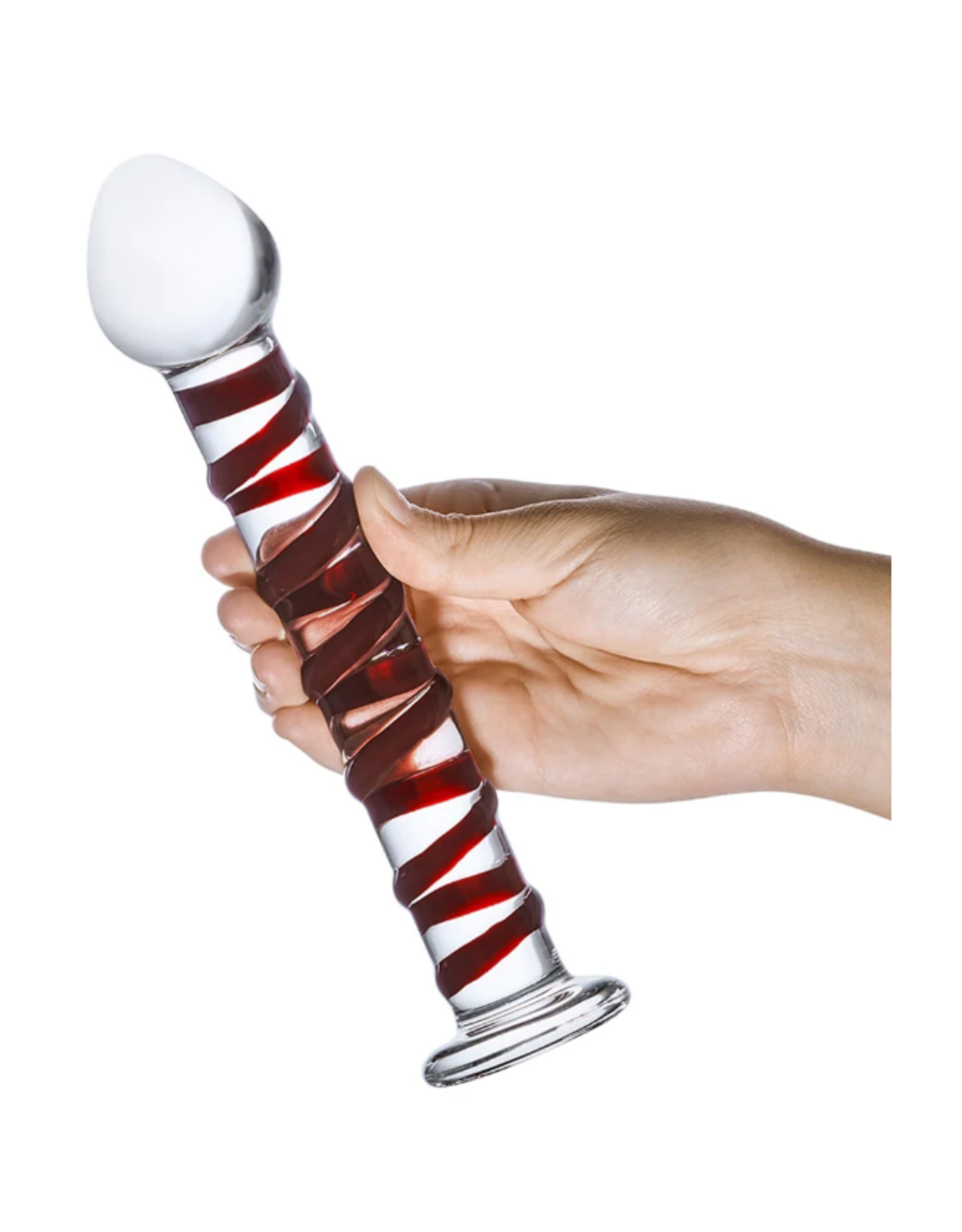 Glas - 8" Mr. Swirly Glass Dildo
