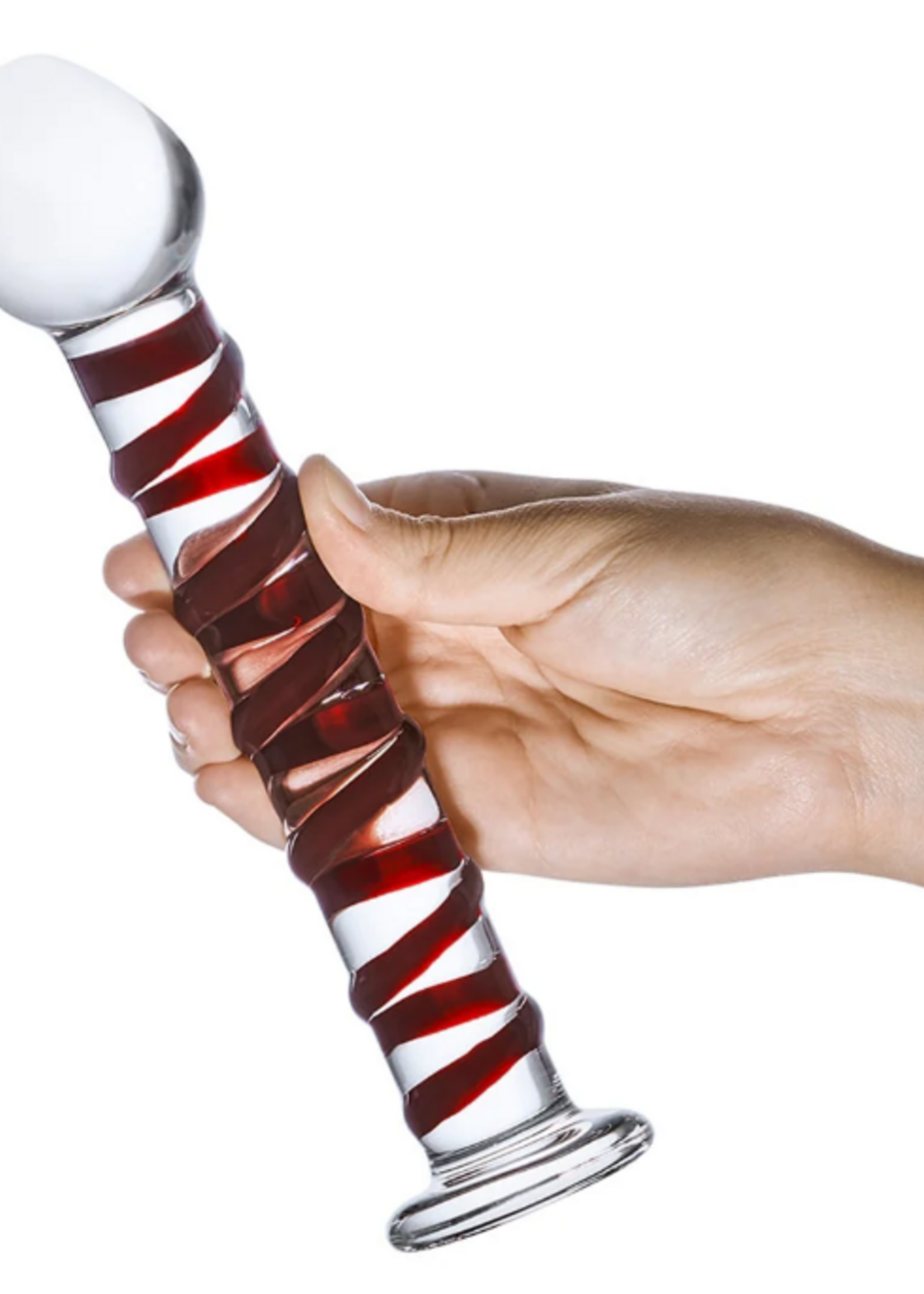 Glas - 8" Mr. Swirly Glass Dildo
