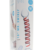 Glas - 10" Mr. Swirly Glass Dildo