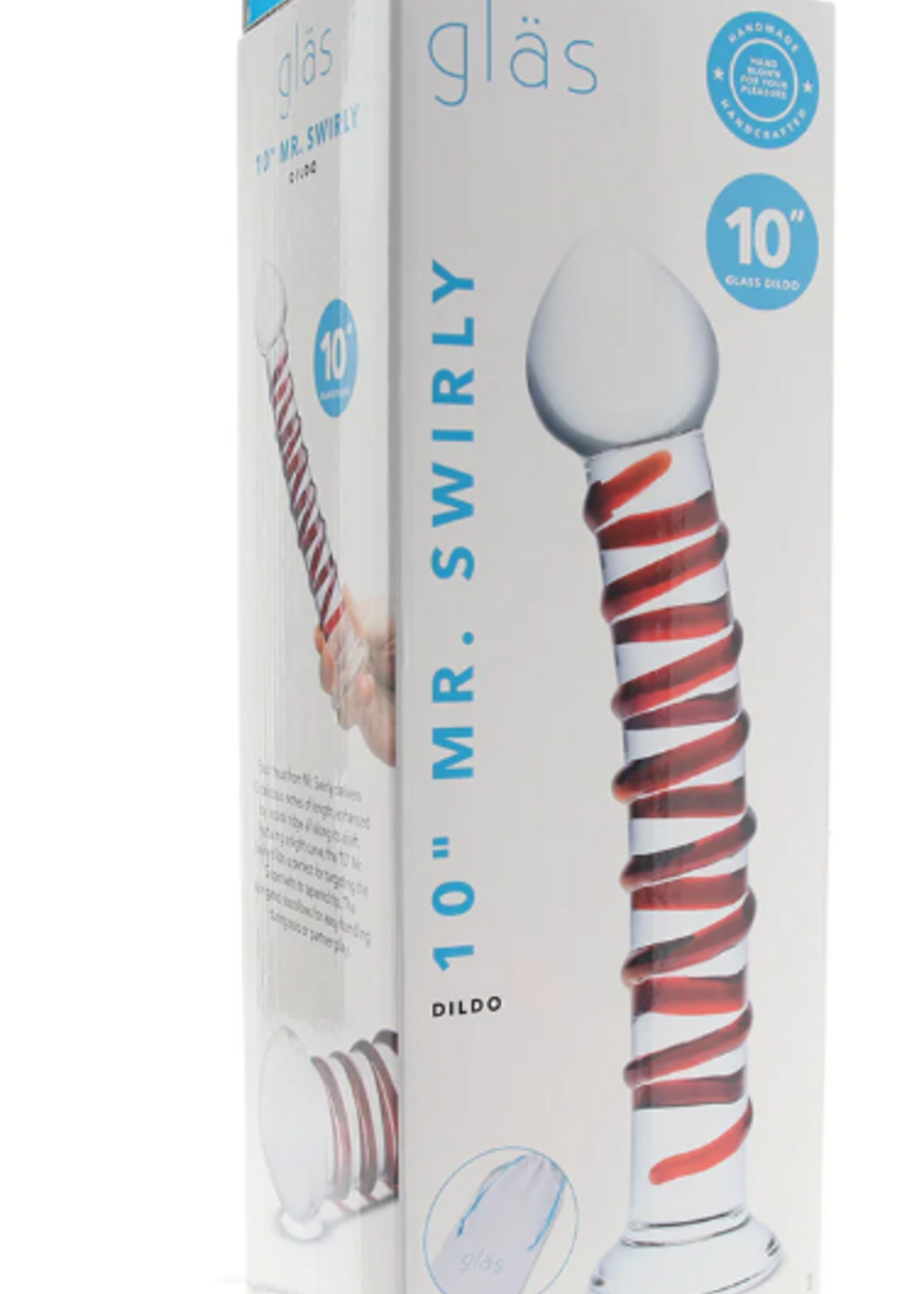 Glas - 10" Mr. Swirly Glass Dildo