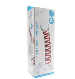 Glas - 10" Mr. Swirly Glass Dildo