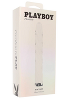 Playboy Playboy- In A Twist- Glass Vibrator- White
