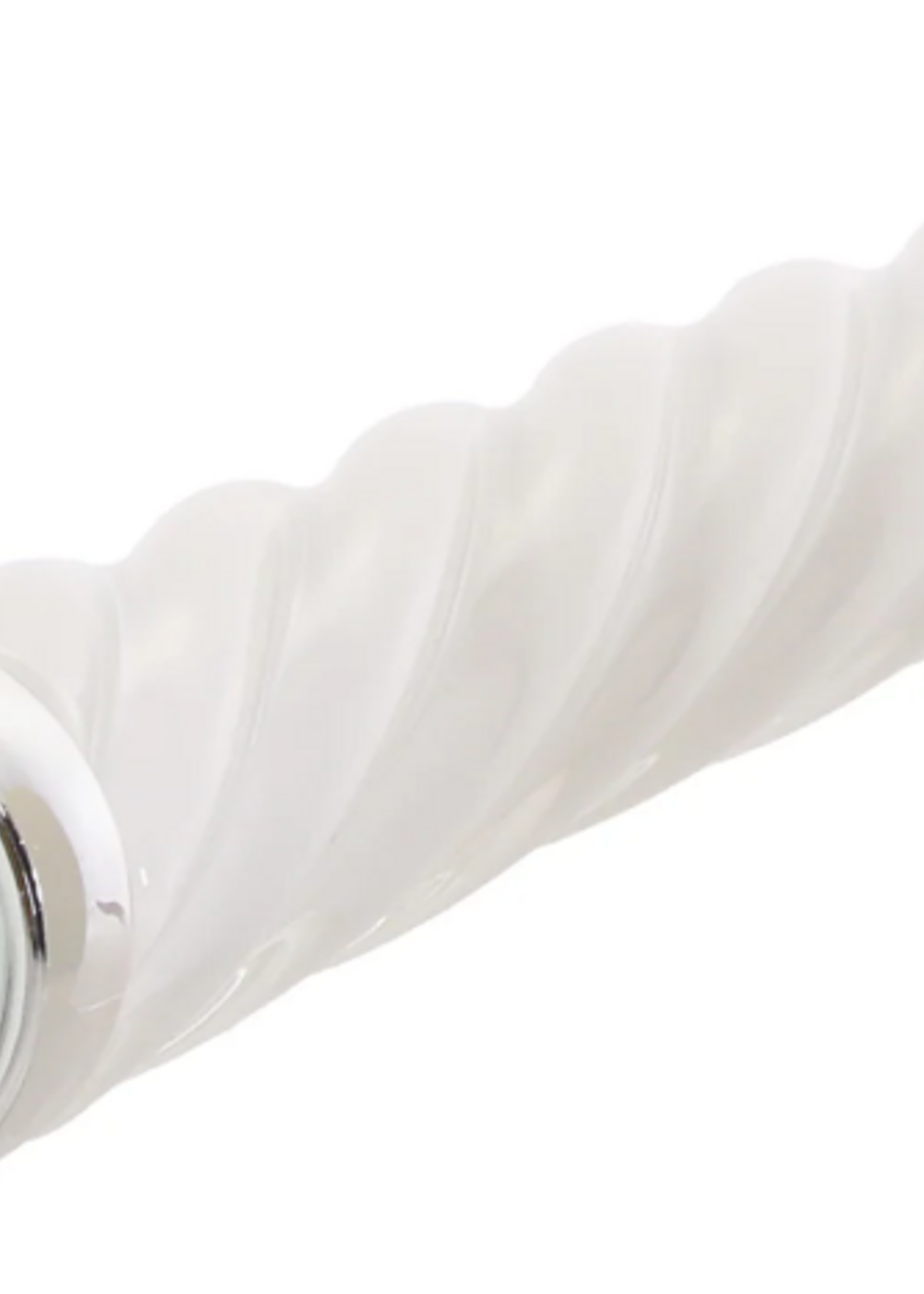 Playboy Playboy- In A Twist- Glass Vibrator- White
