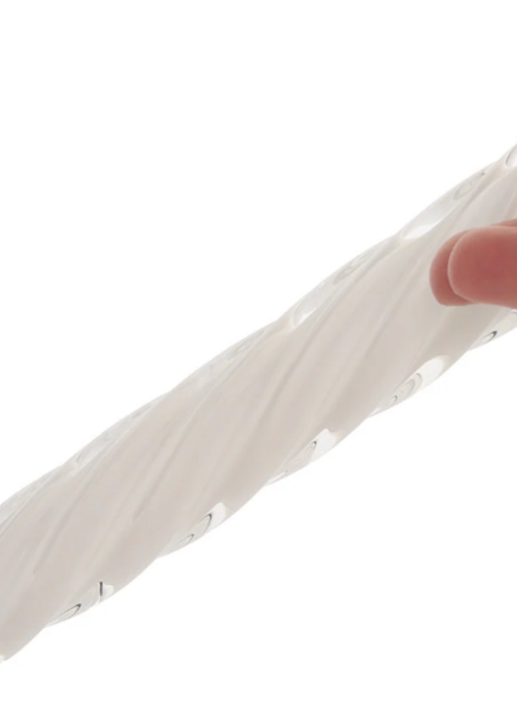 Playboy Playboy- In A Twist- Glass Vibrator- White