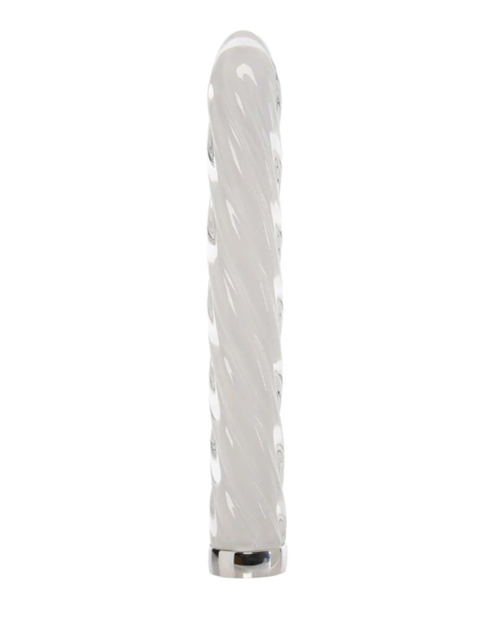 Playboy Playboy- In A Twist- Glass Vibrator- White