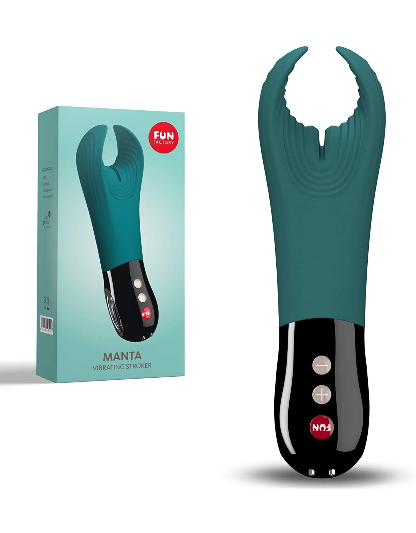 Fun Factory Fun Factory - Manta Vibrating Stroker (blue)