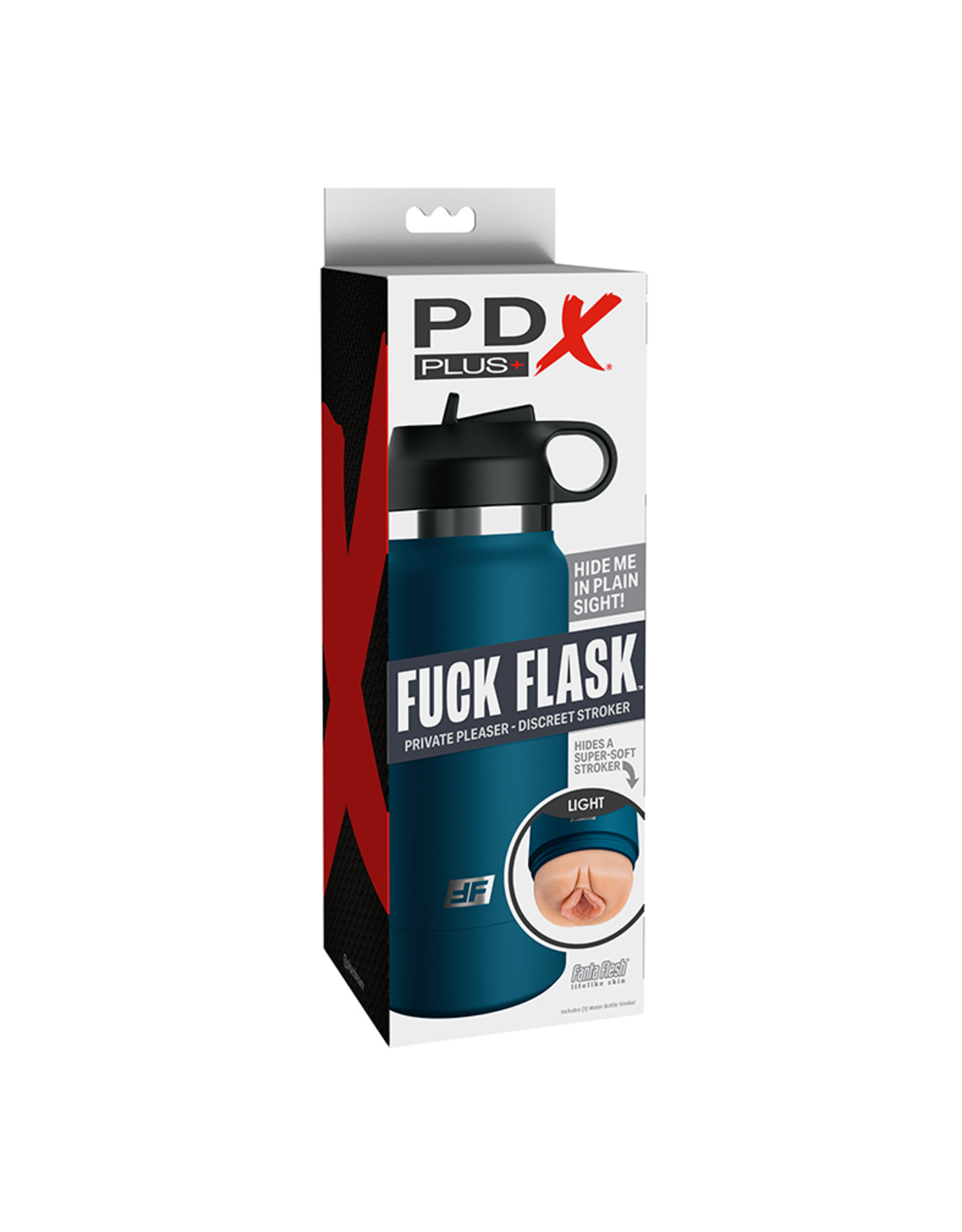 PDX Plus - Fuck Flask Secret Delight Stroker (Blue/Light)