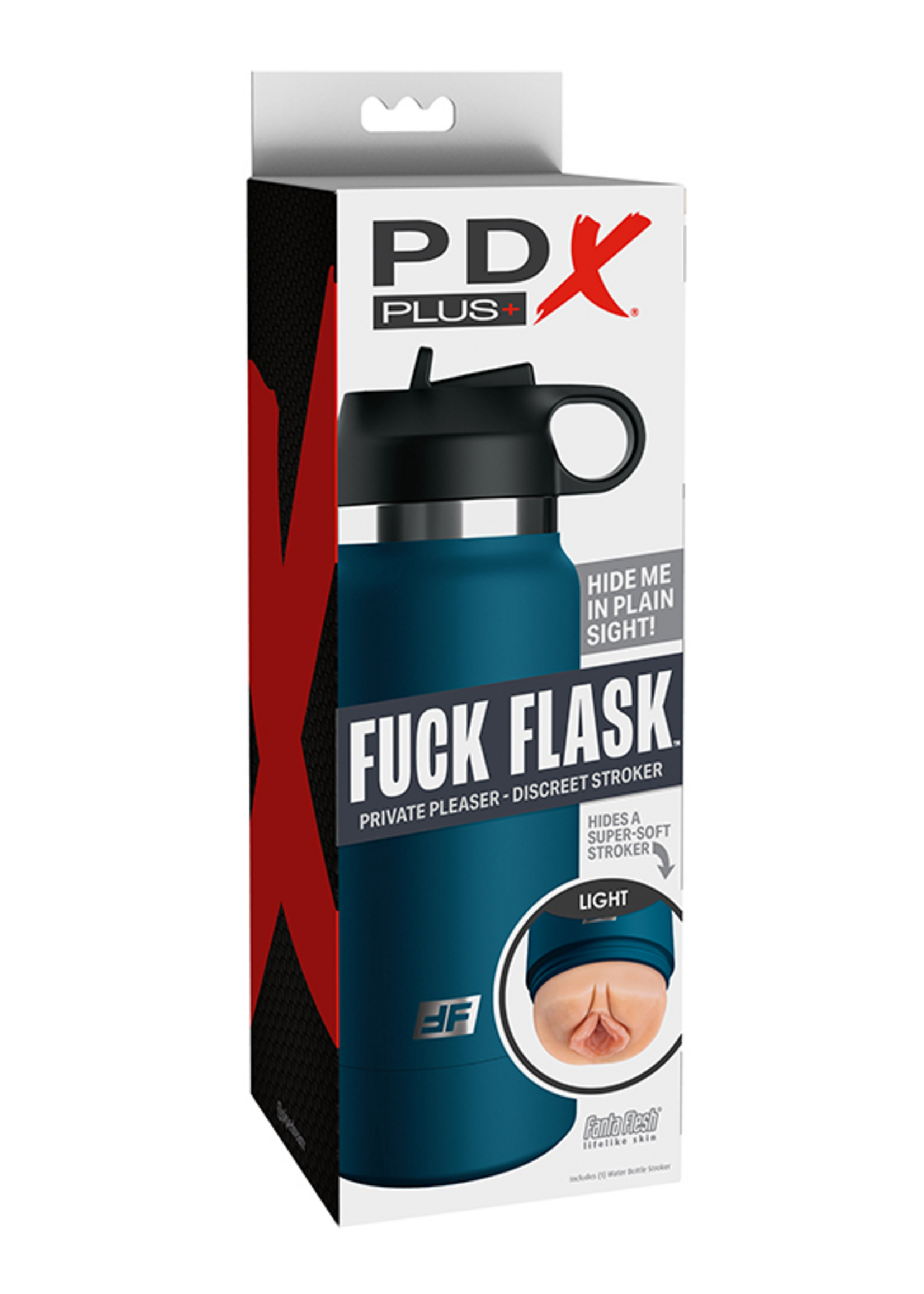 PDX Plus - Fuck Flask Secret Delight Stroker (Blue/Light)