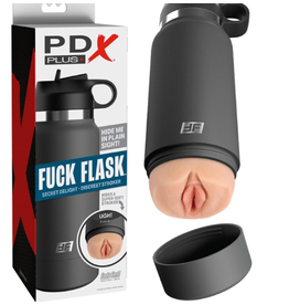 PDX Plus - Fuck Flask Secret Delight Stroker (Black/Light)