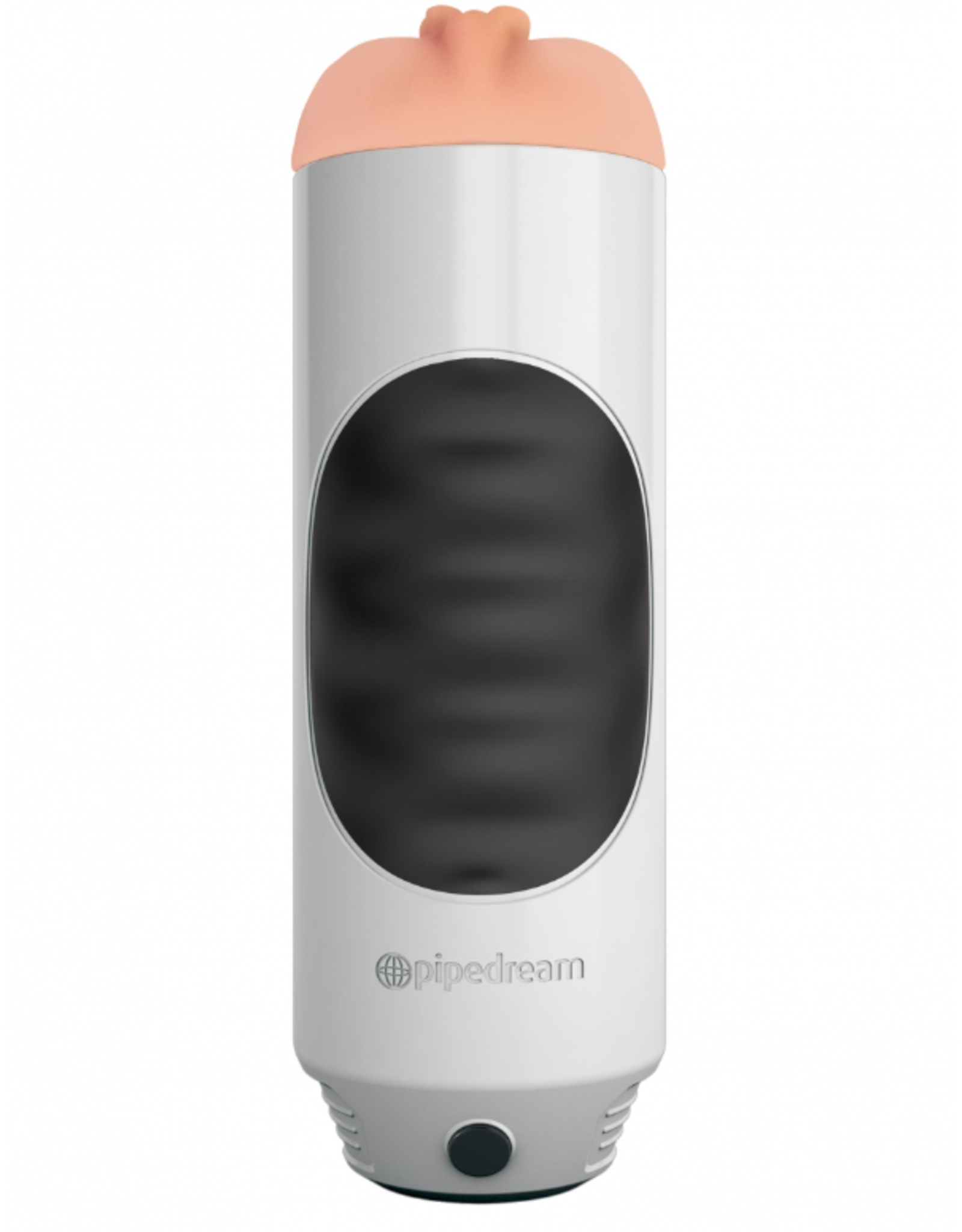 Pipedream PDX Mega Grip Pussy Stroker Vibrating in Grey/Black