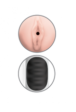 Pipedream PDX Mega Grip Pussy Stroker Vibrating in Grey/Black