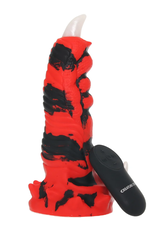XR Brands Creature Cocks - Red Talon Vibrating Silicone Dildo