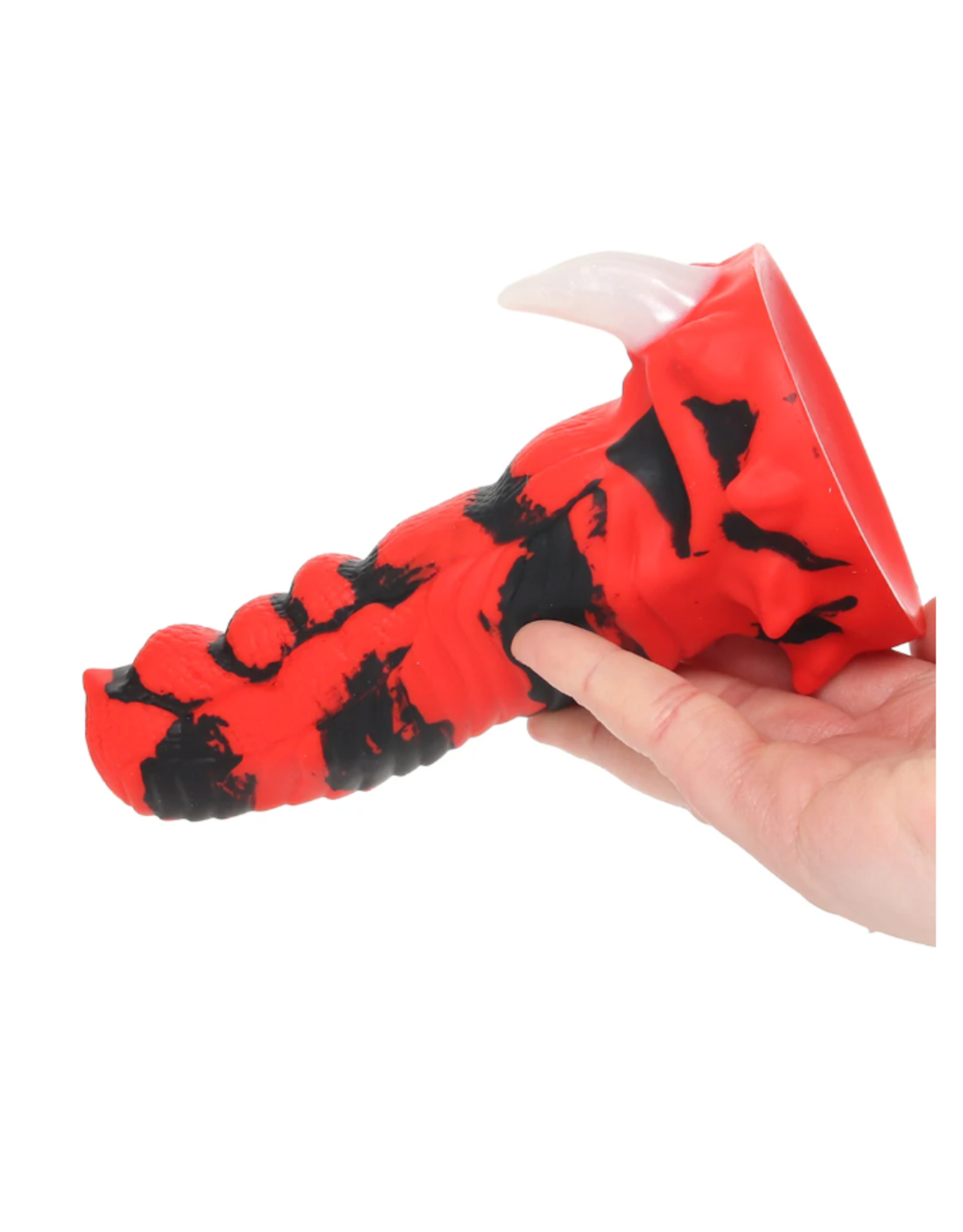 XR Brands Creature Cocks - Red Talon Vibrating Silicone Dildo