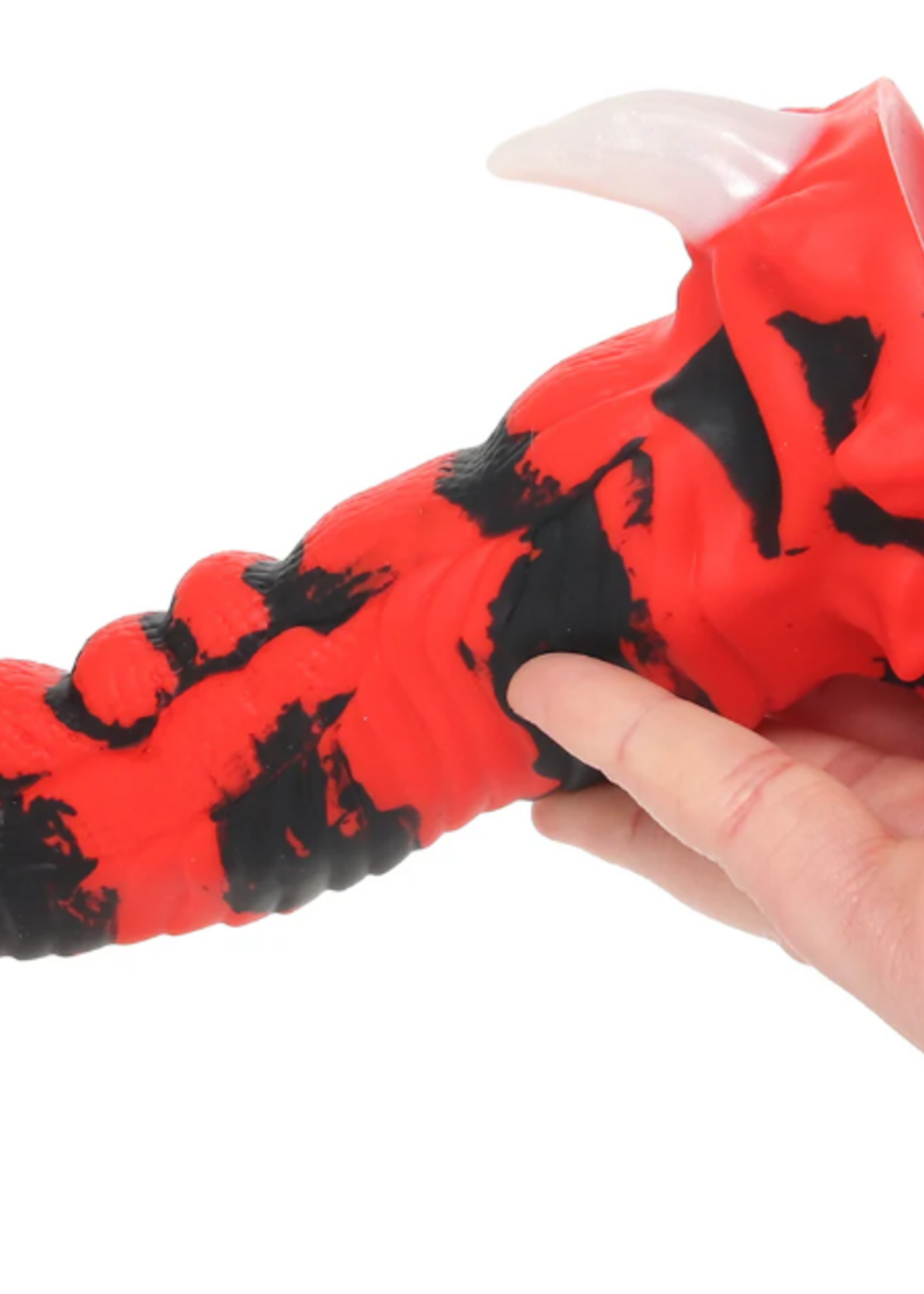 XR Brands Creature Cocks - Red Talon Vibrating Silicone Dildo