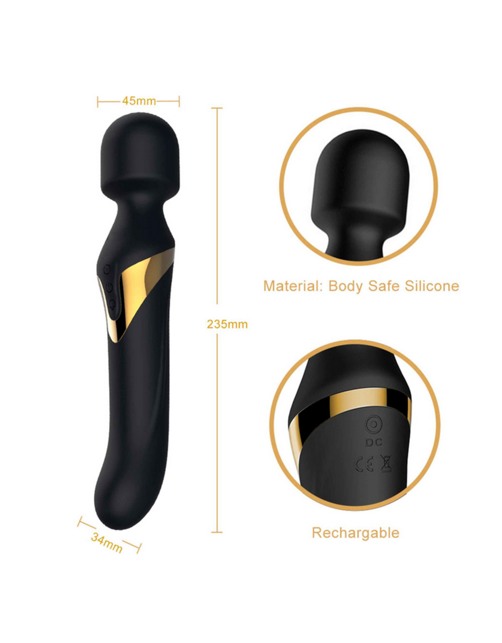 Dorcel Dorcel - Dual Orgasm Wand (Black)