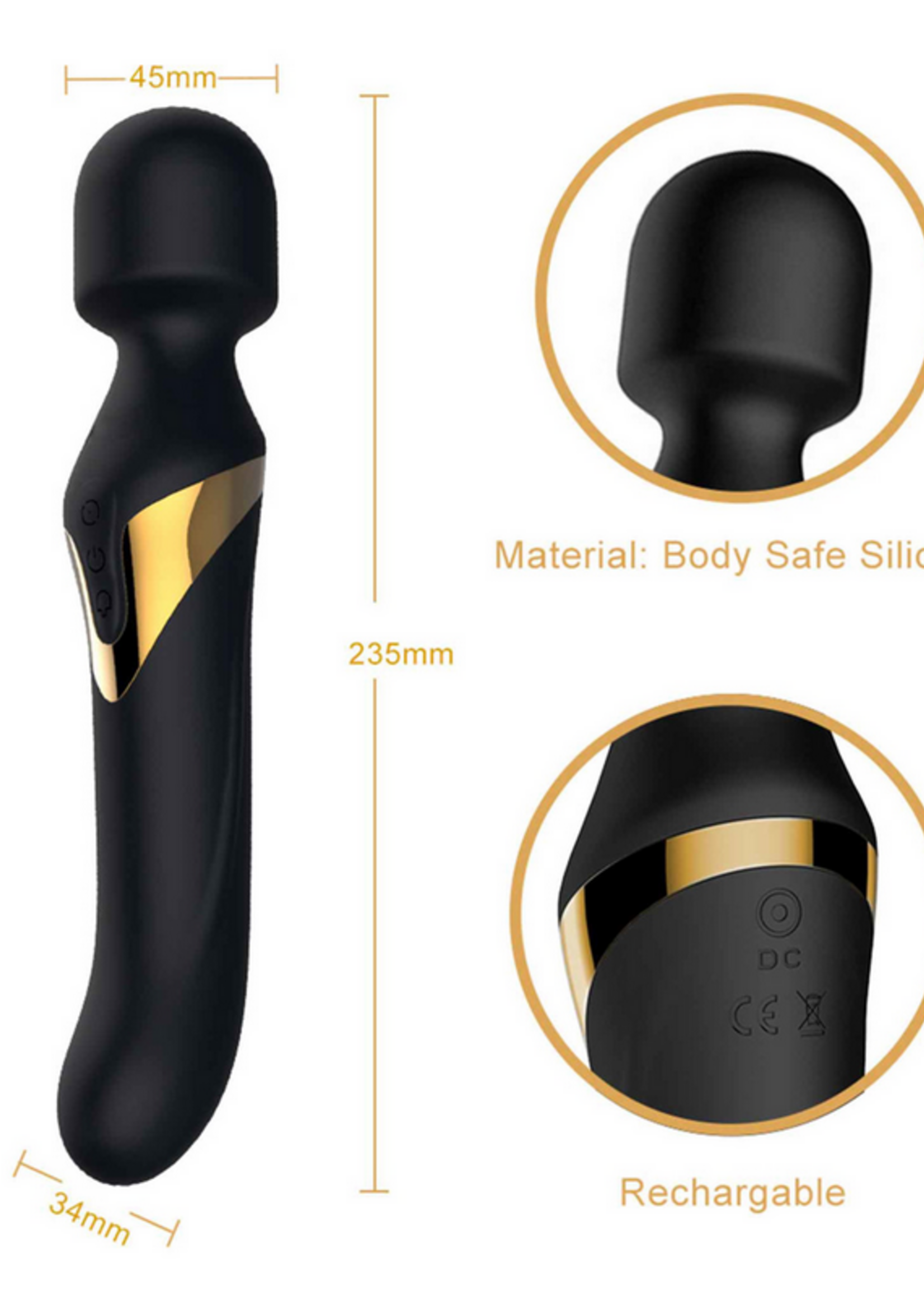 Dorcel Dorcel - Dual Orgasm Wand (Black)