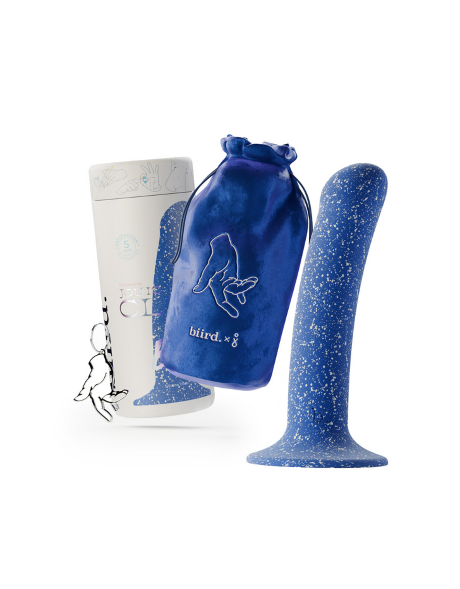 Biird Biird - Bae - Thin Silicone Dildo - Midnight Blue