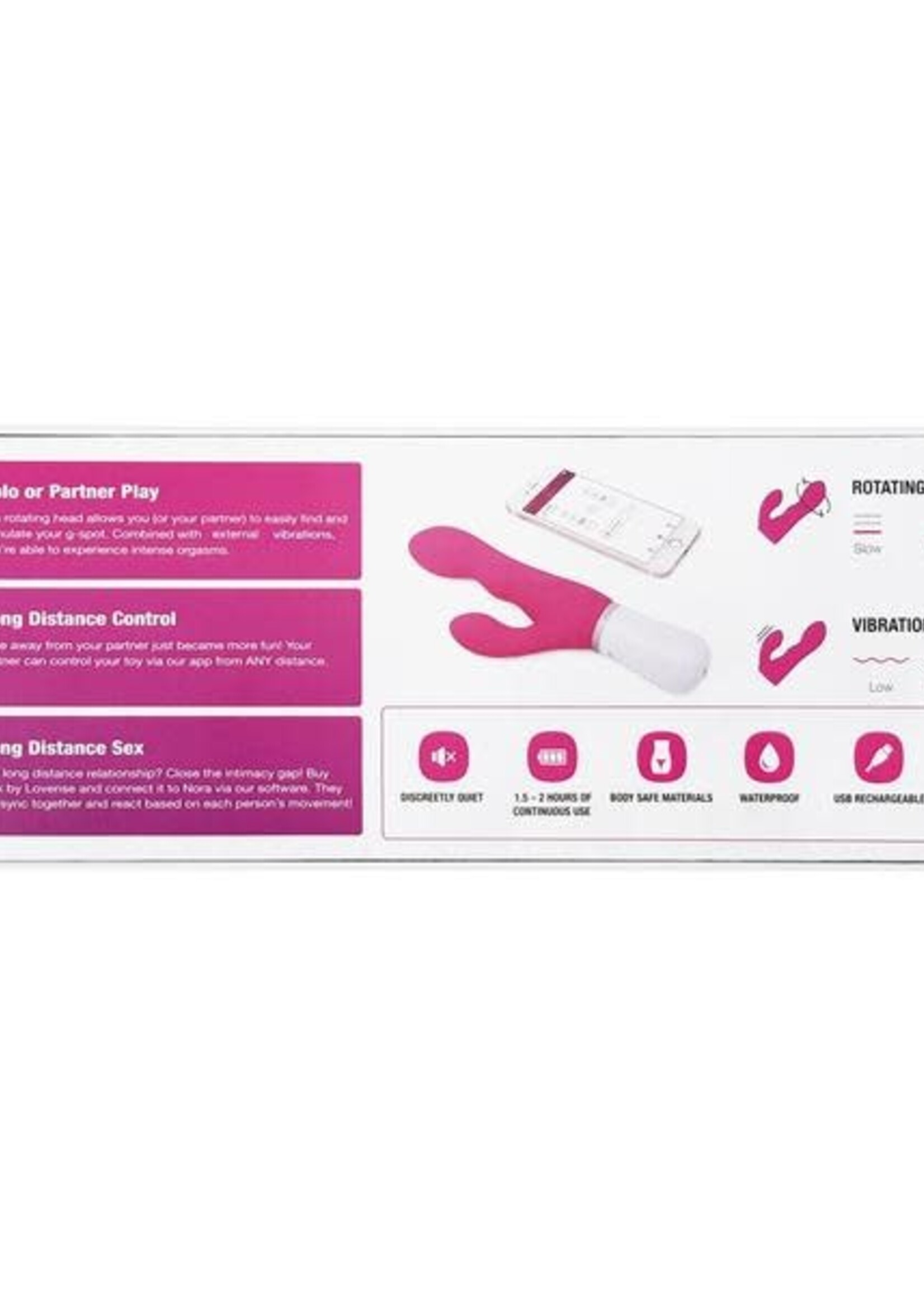 Lovense Lovense - Nora - The Original Bluetooth Rabbit Vibrator