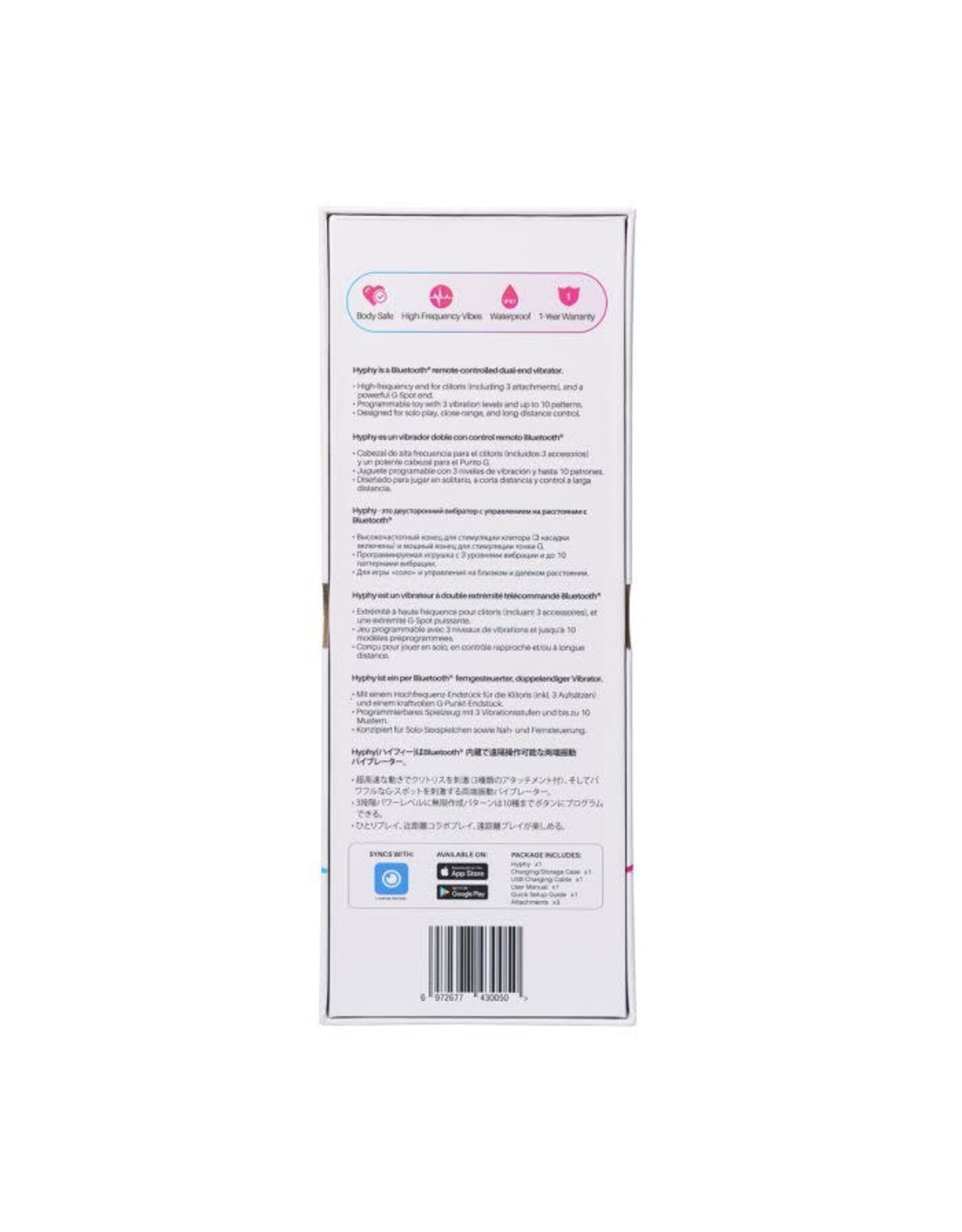 Lovense Lovense - Hyphy - Bluetooth Dual-End Vibrator