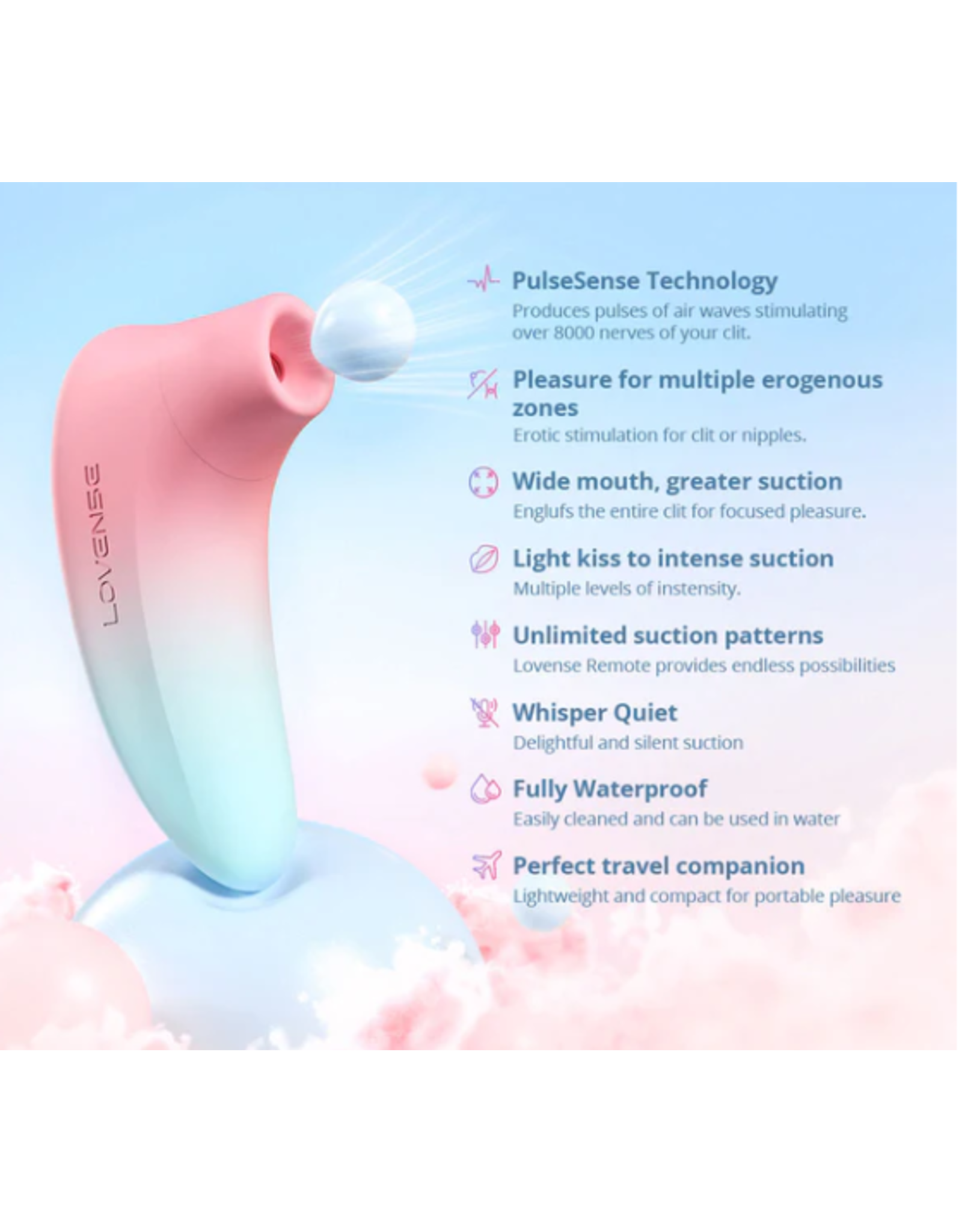 Lovense Lovense - Tenera 2 - Bluetooth Air Pulse Clitoral Stimulator
