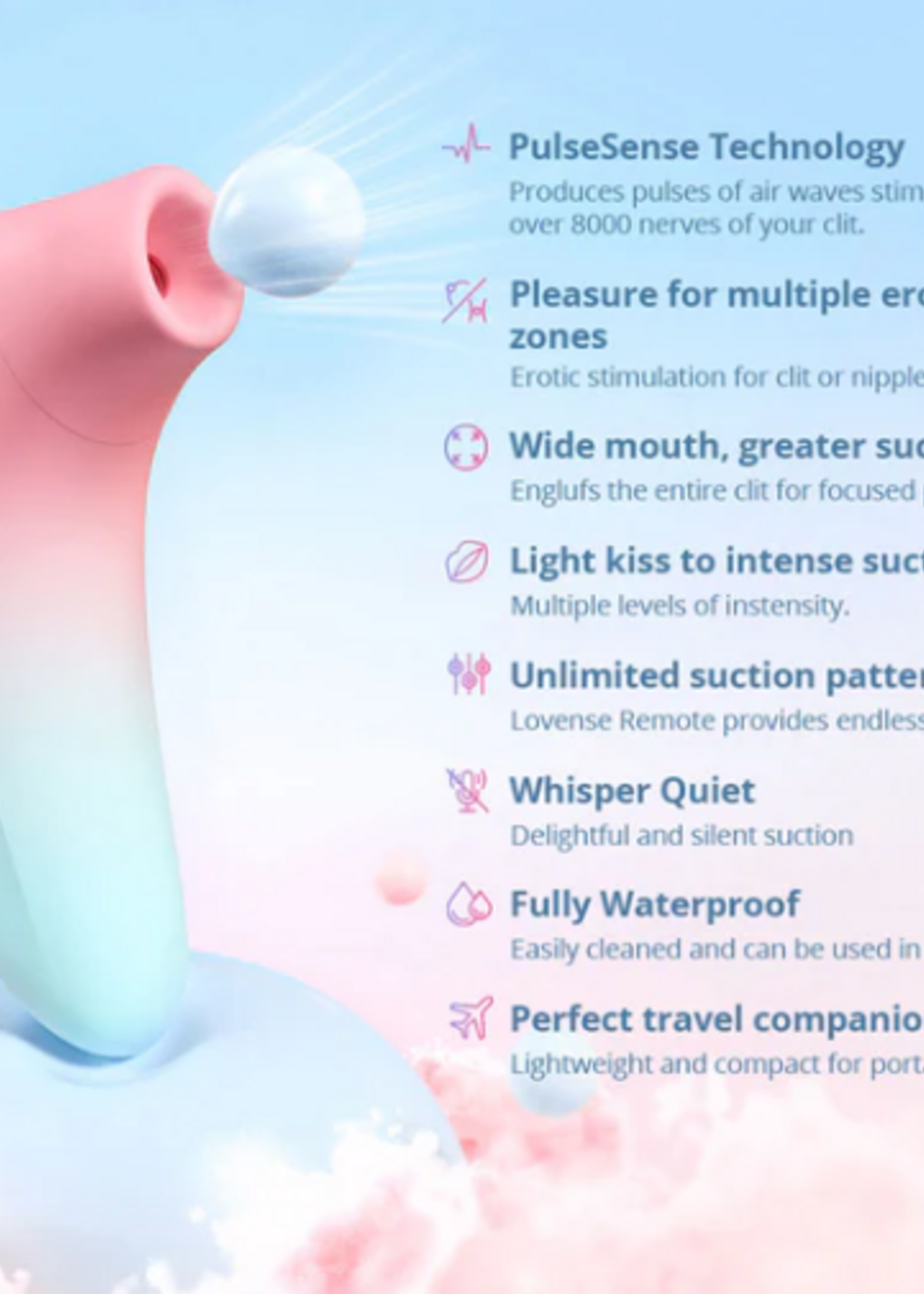 Lovense Lovense - Tenera 2 - Bluetooth Air Pulse Clitoral Stimulator