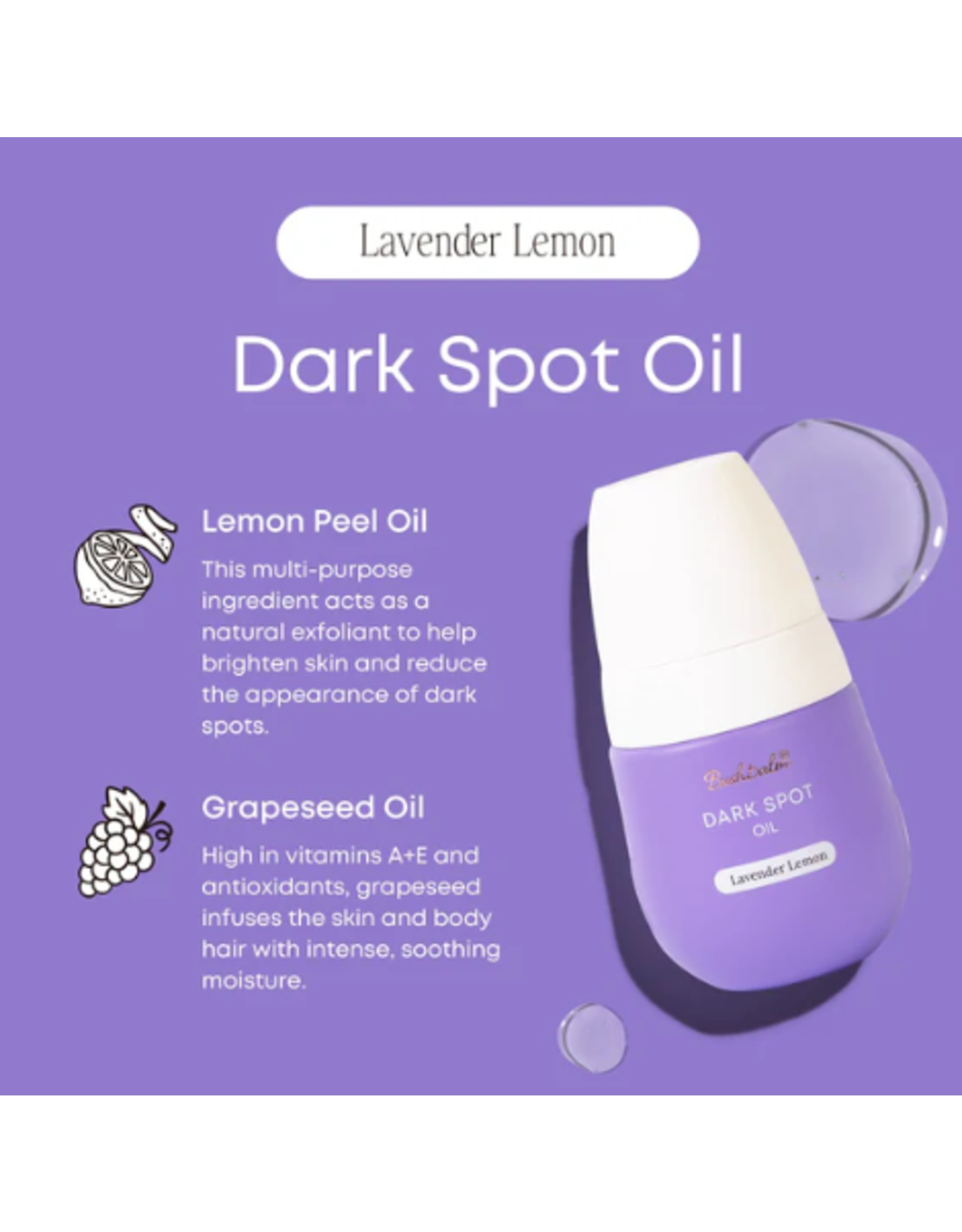 Bush Balm Bush Balm - Dark Spot Oil - Lavender Lemon