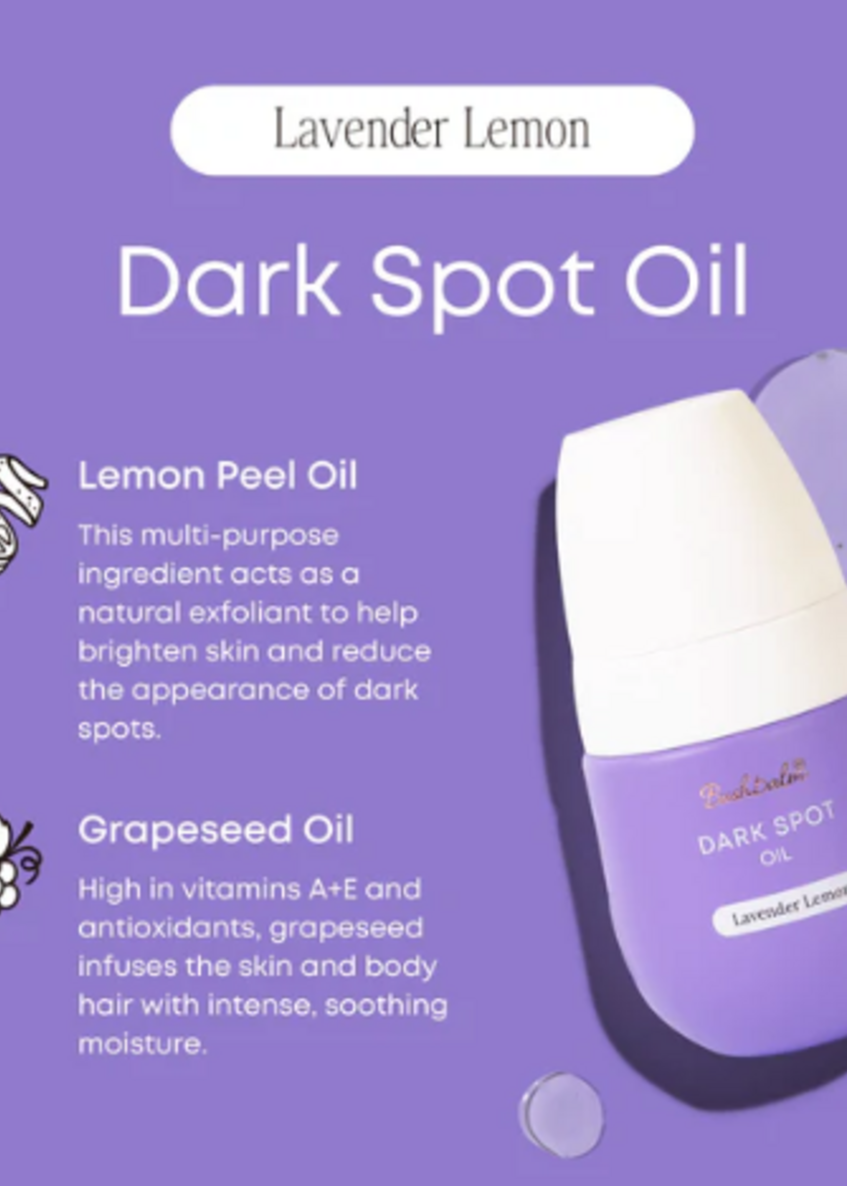 Bush Balm Bush Balm - Dark Spot Oil - Lavender Lemon