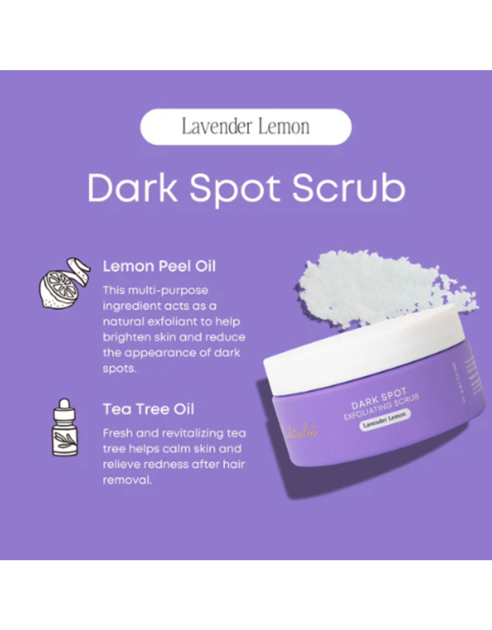 Bush Balm Bush Balm - Dark Spot Exfoliating Scrub - Lavender Lemon