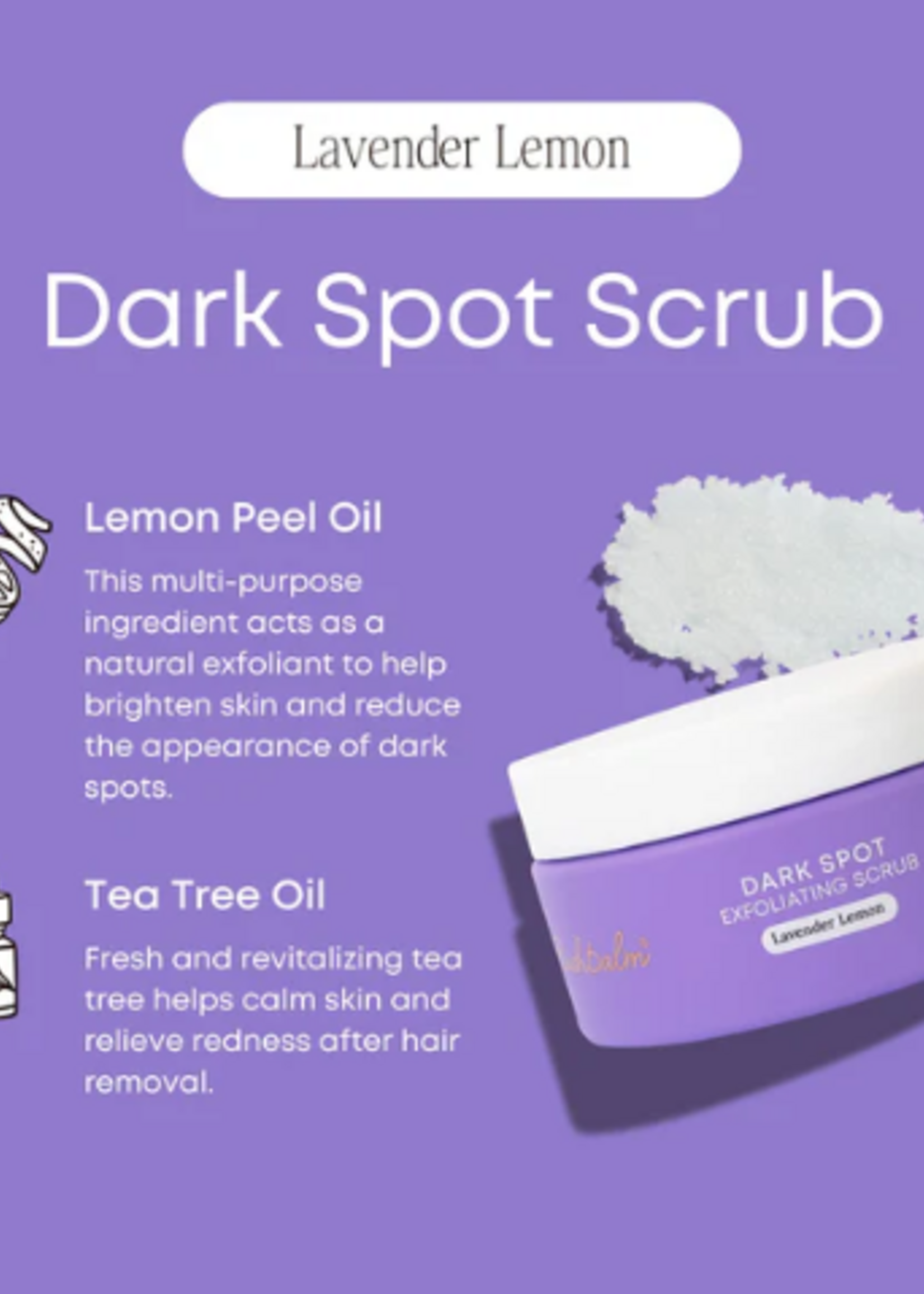 Bush Balm Bush Balm - Dark Spot Exfoliating Scrub - Lavender Lemon