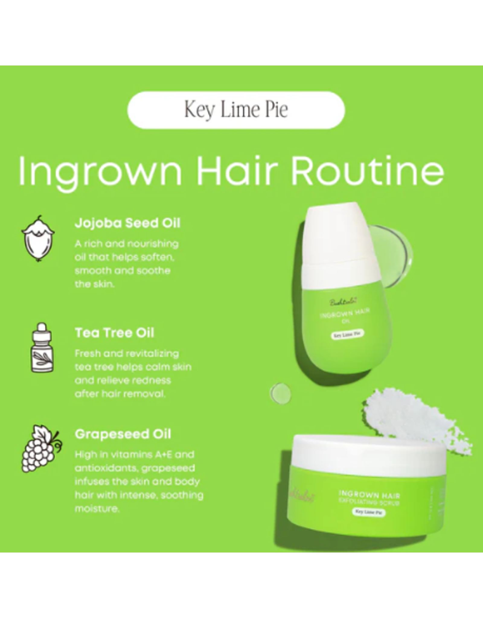 Bush Balm Bush Balm - Ingrown Hair Oil (30ml) - Key Lime Pie