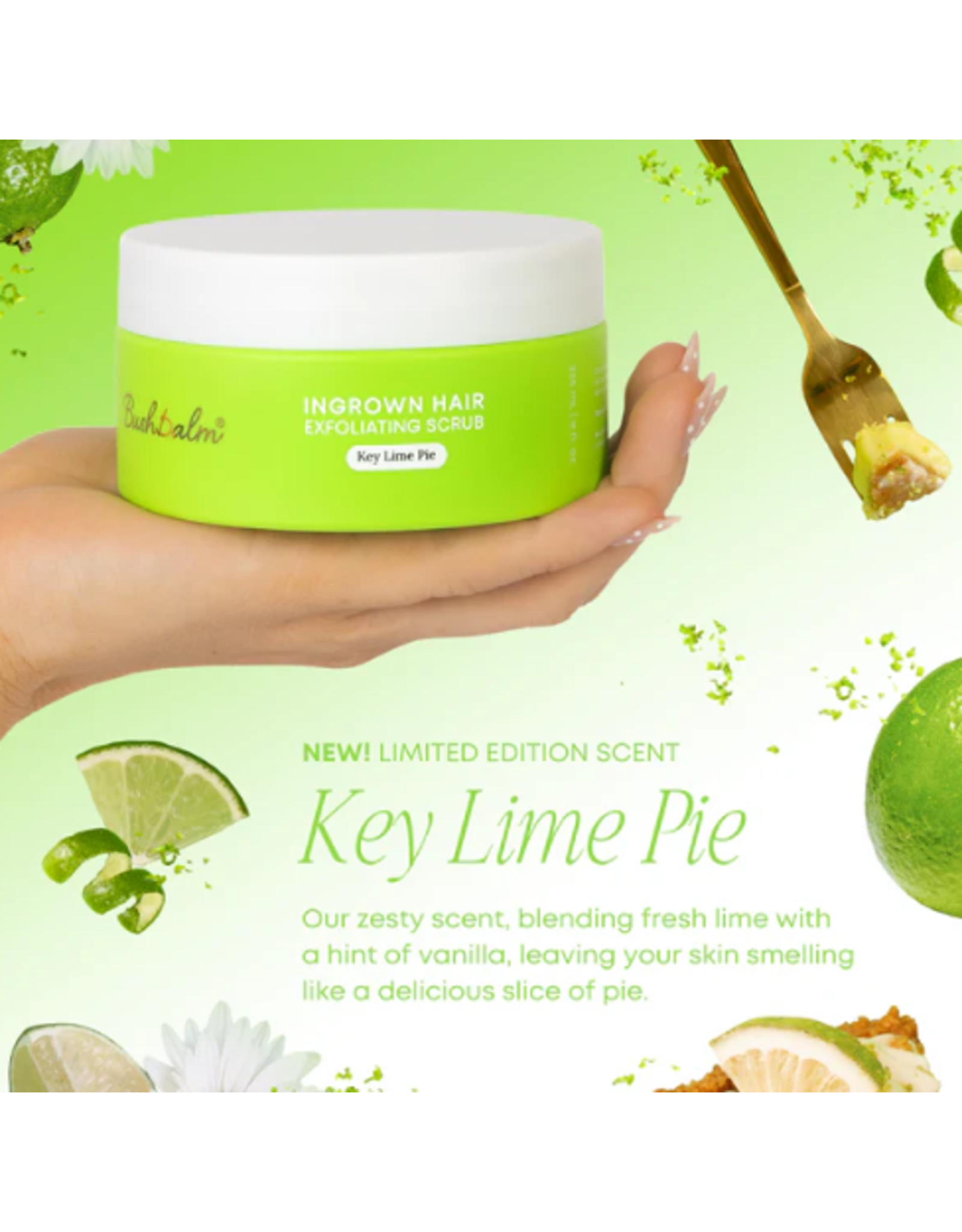 Bush Balm Bush Balm - Ingrown Hair Exfoliating Scrub - Key Lime Pie