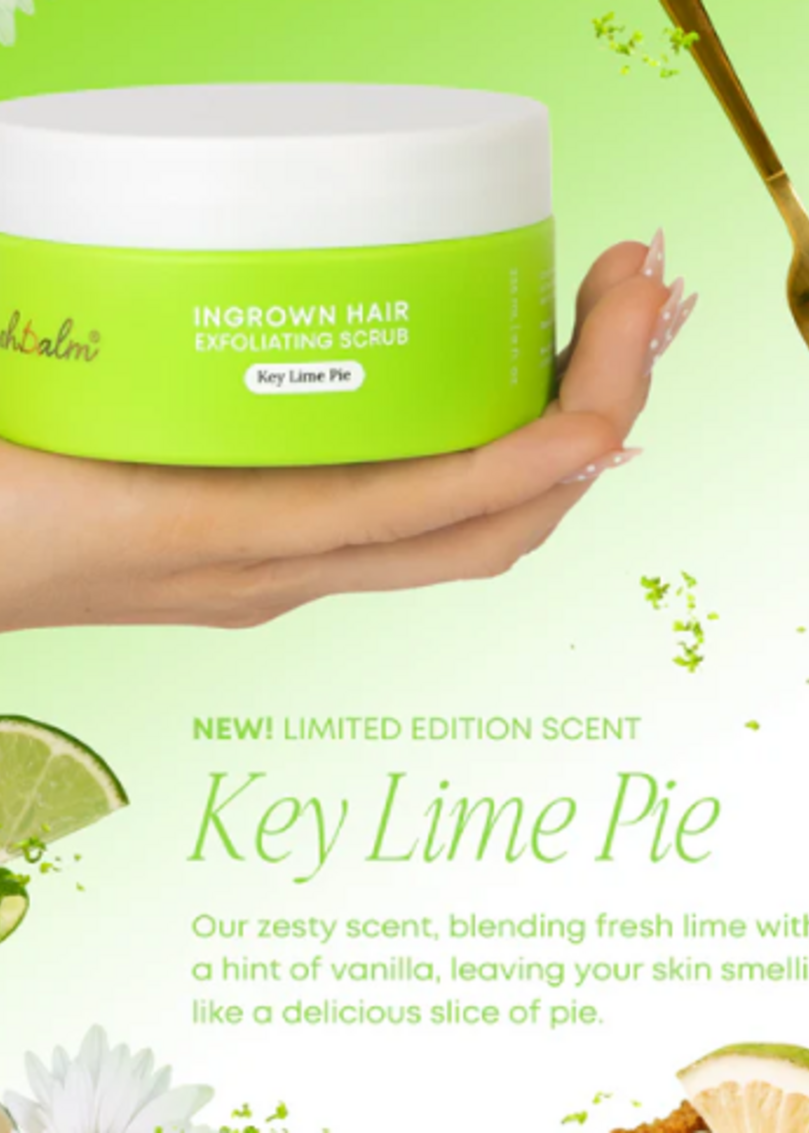 Bush Balm Bush Balm - Ingrown Hair Exfoliating Scrub - Key Lime Pie