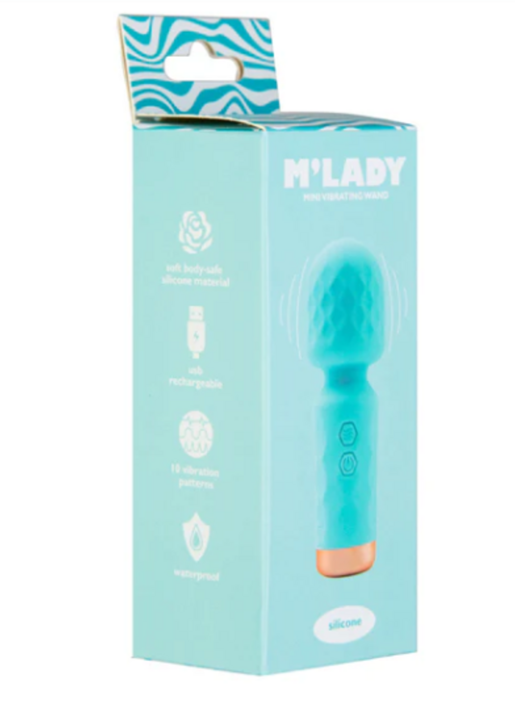 BMS Factory M'Lady Mini Vibrator Wand - Teal