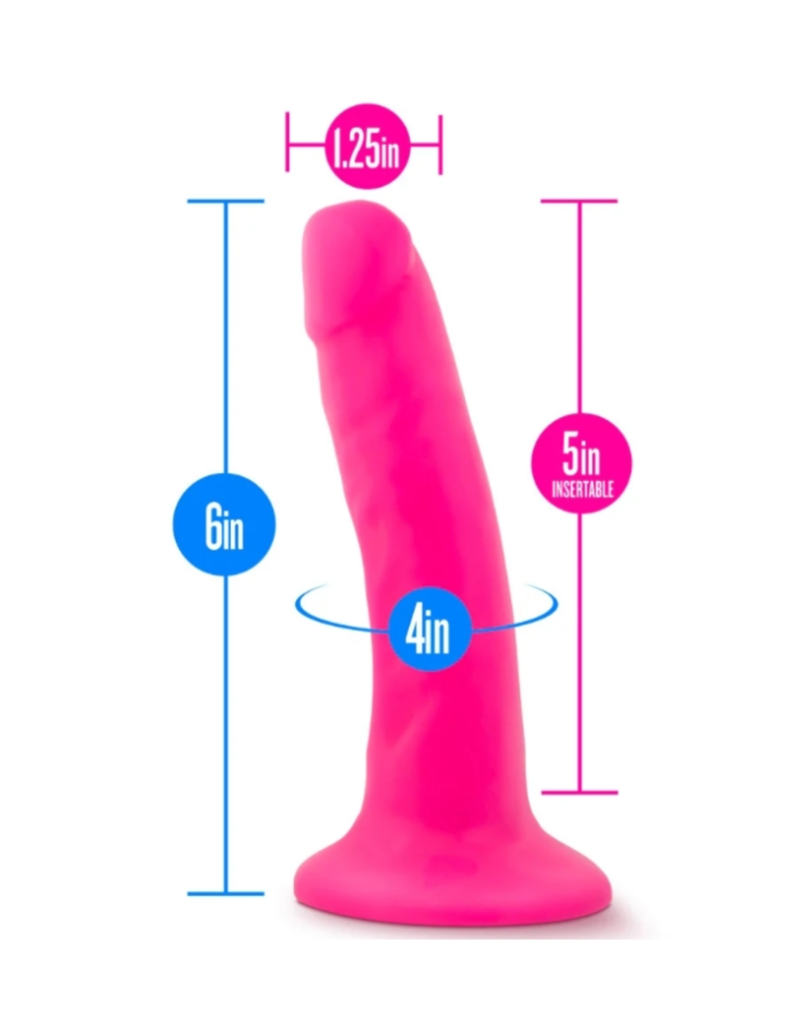 Blush Novelties Blush - Neo 6" Dual Density Cock - Pink