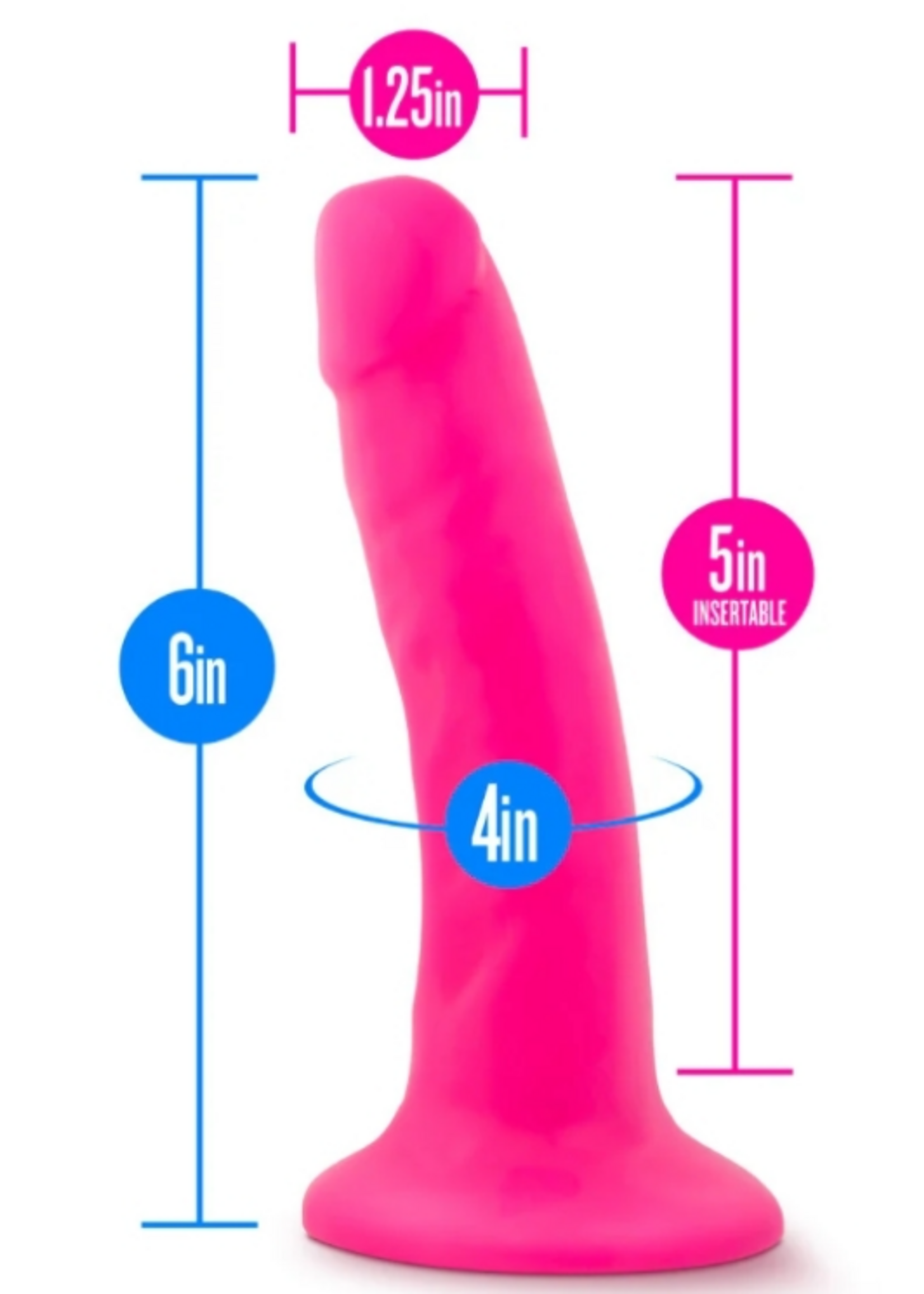Blush Novelties Blush - Neo 6" Dual Density Cock - Pink