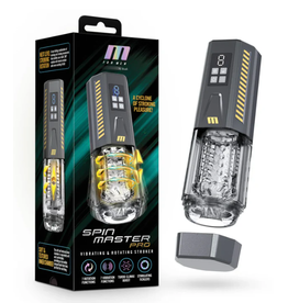 Blush Novelties Blush- M for Men SpinMaster Pro Vibrating Rotating Stroker