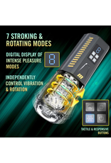 Blush Novelties Blush- M for Men SpinMaster Pro Vibrating Rotating Stroker