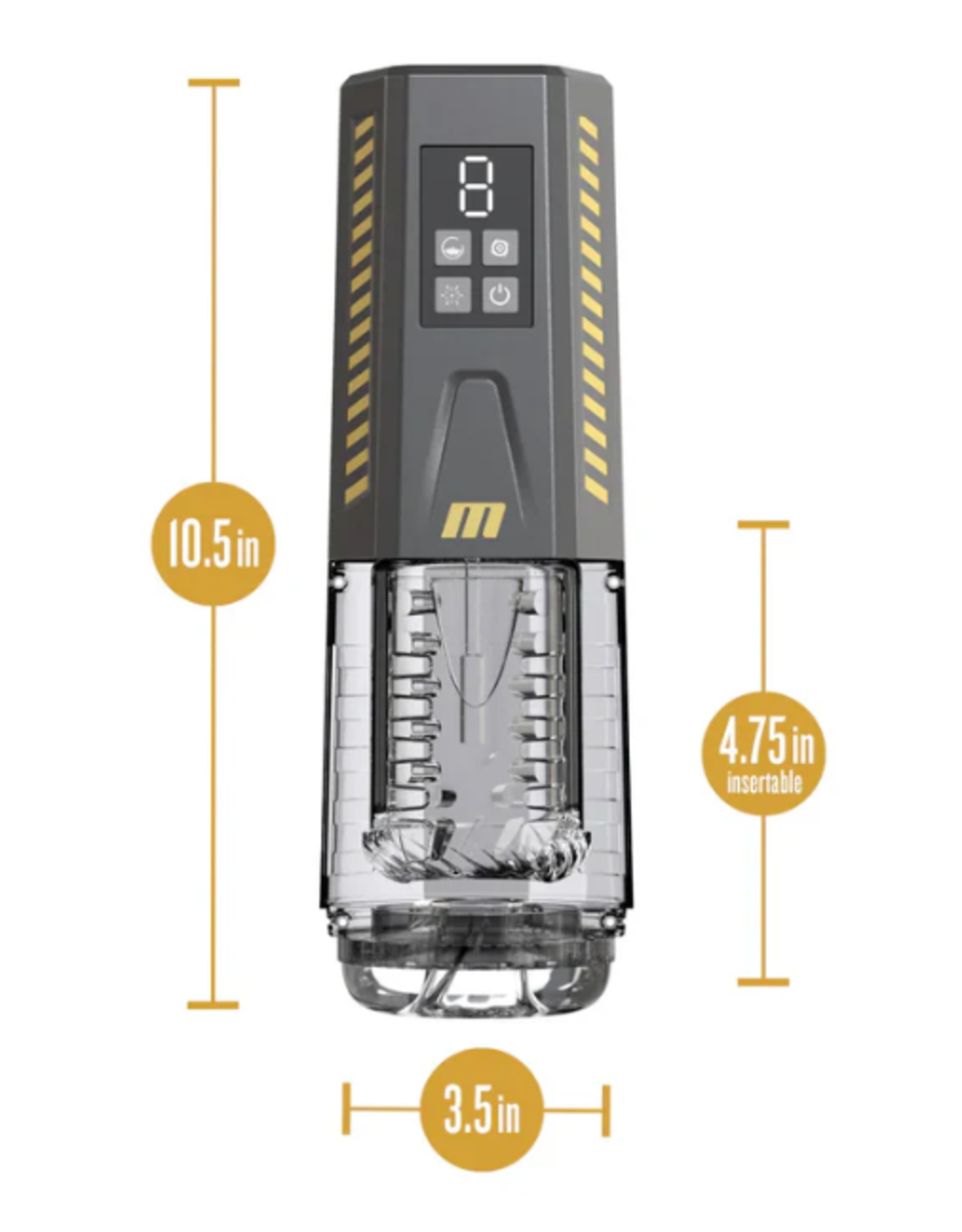 Blush Novelties Blush- M for Men SpinMaster Pro Vibrating Rotating Stroker