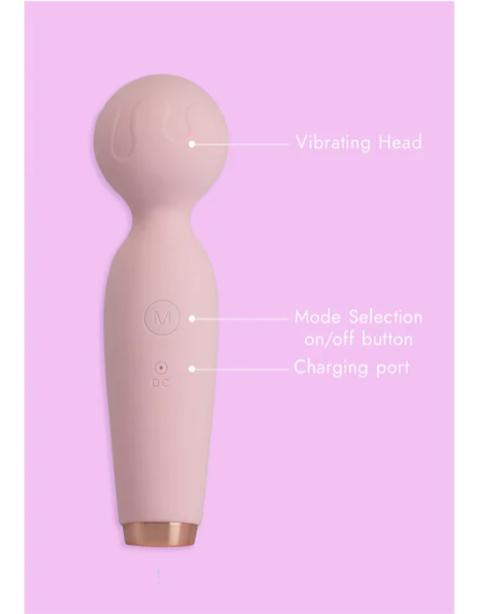 Euphoria Wand Vibrator Pink