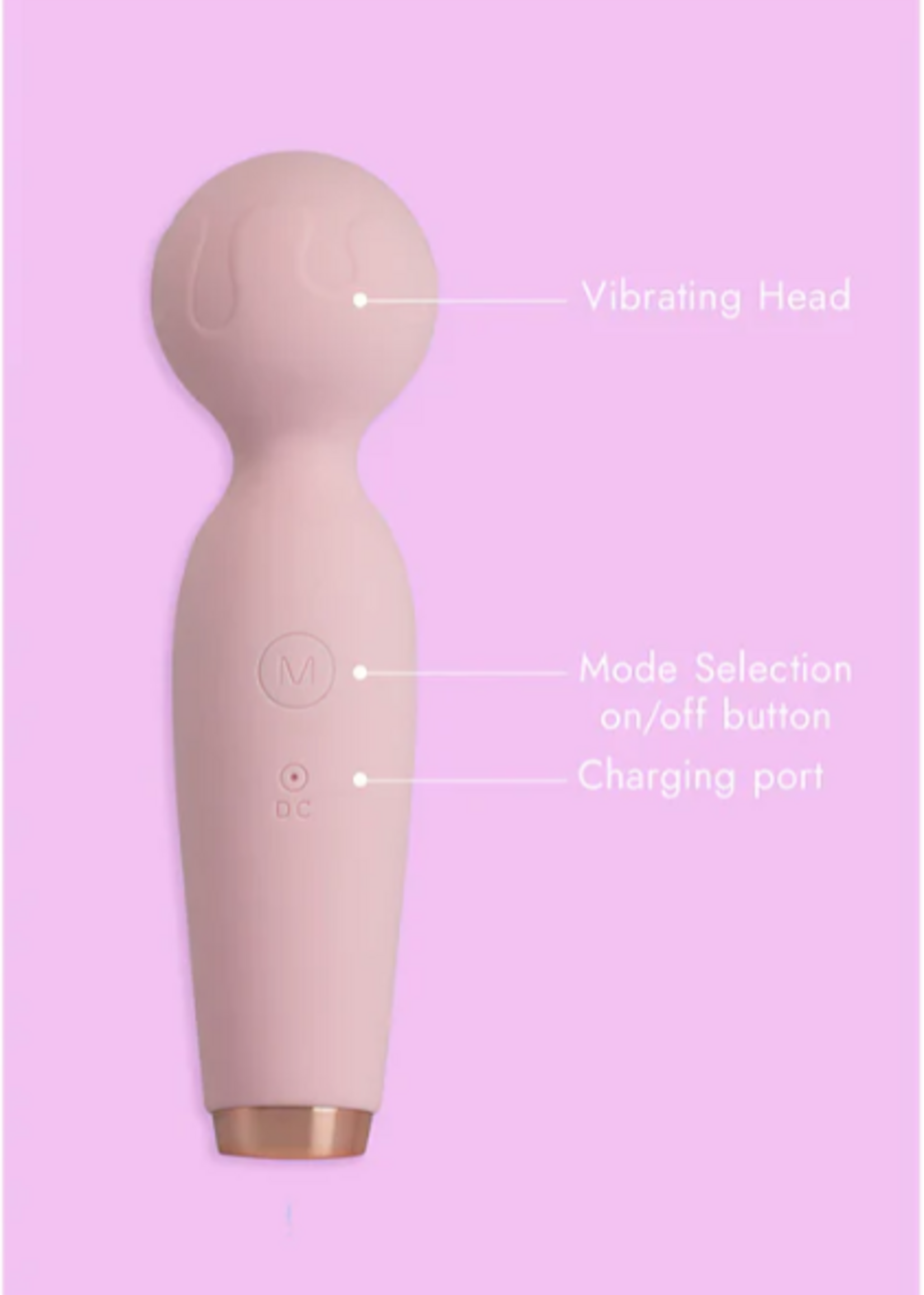 Euphoria Wand Vibrator Pink