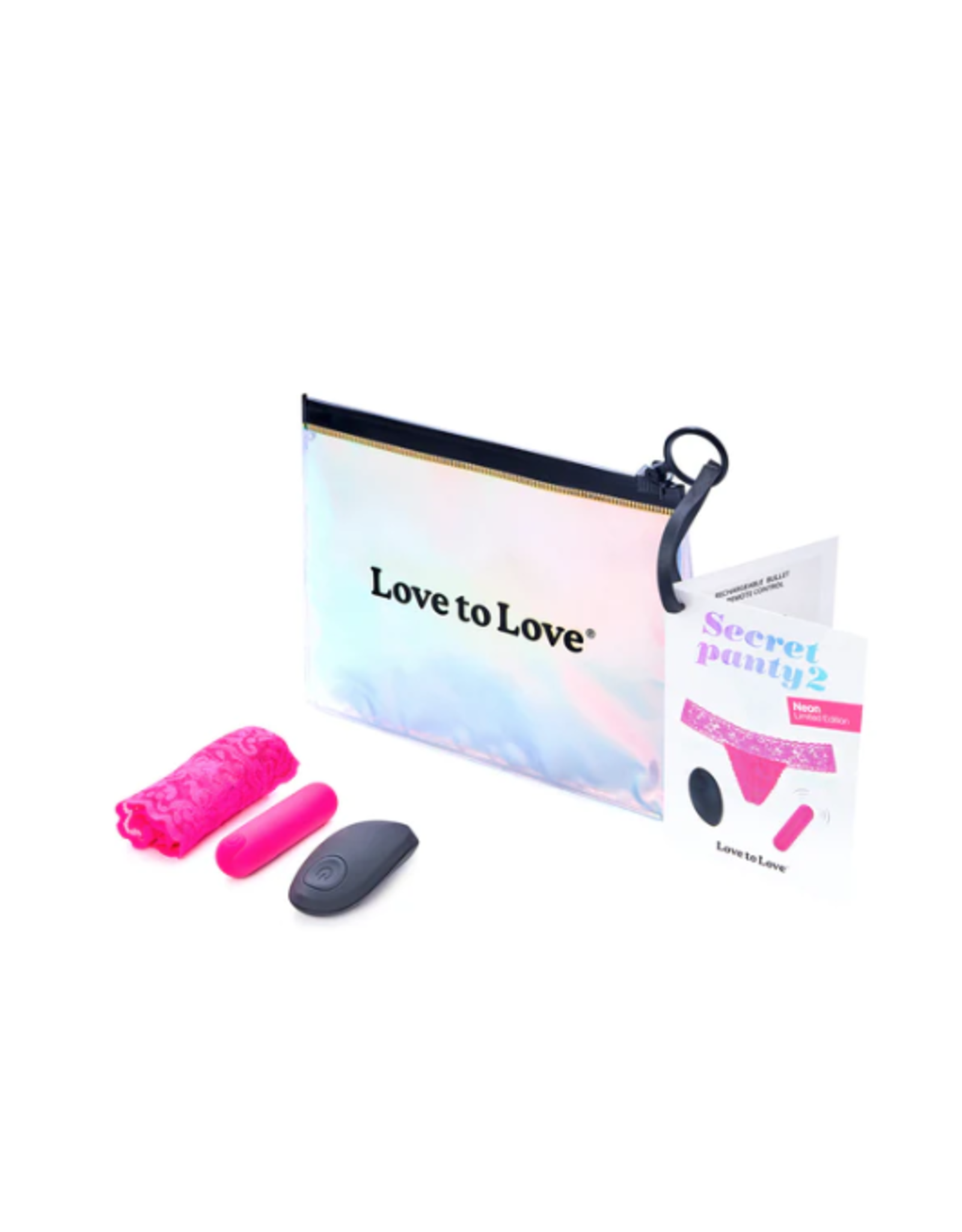 Love To Love Love To Love Secret Panty 2 Neon Pink
