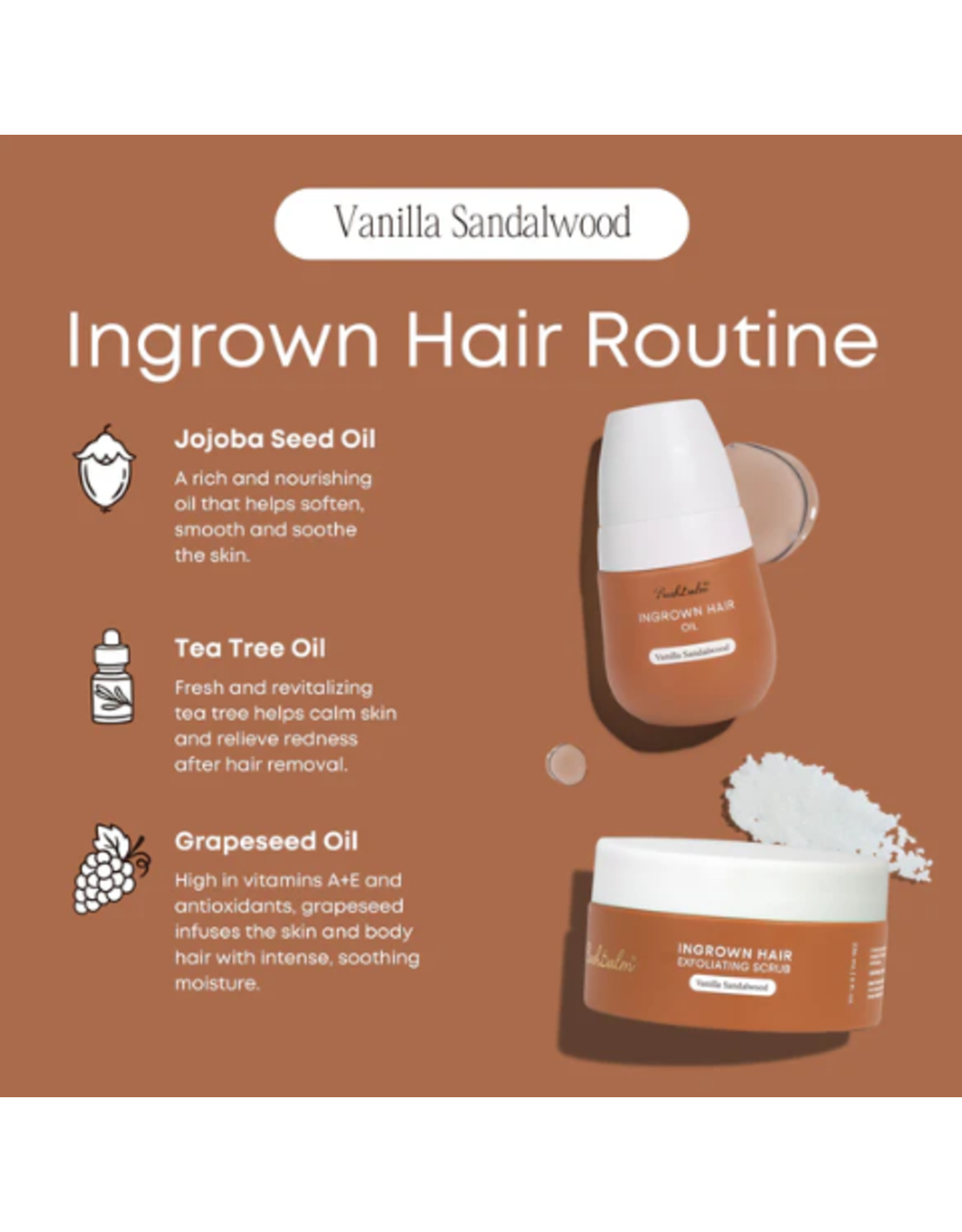 Bush Balm Bush Balm - Ingrown Hair Oil - Vanilla Sandalwood