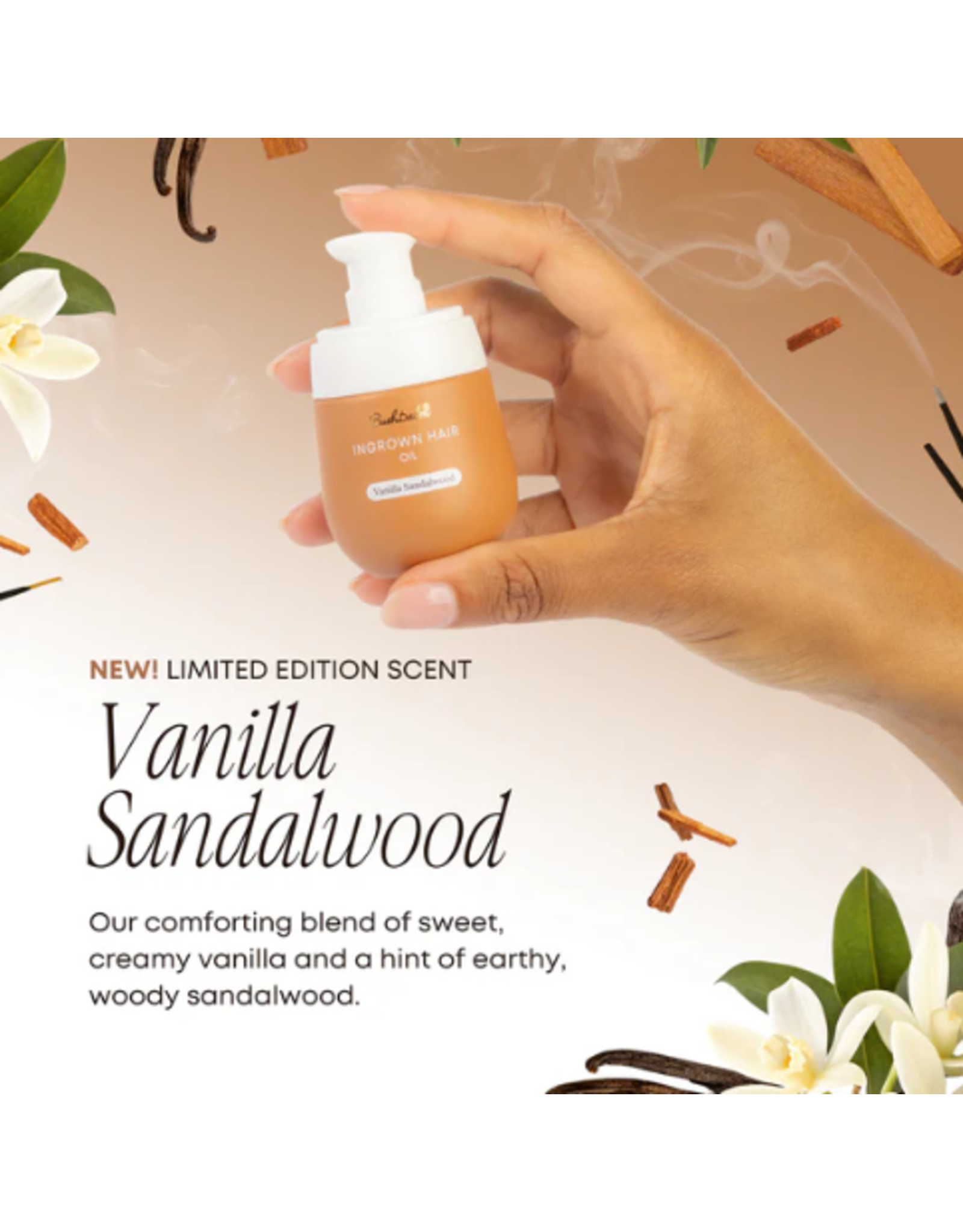 Bush Balm Bush Balm - Ingrown Hair Oil - Vanilla Sandalwood