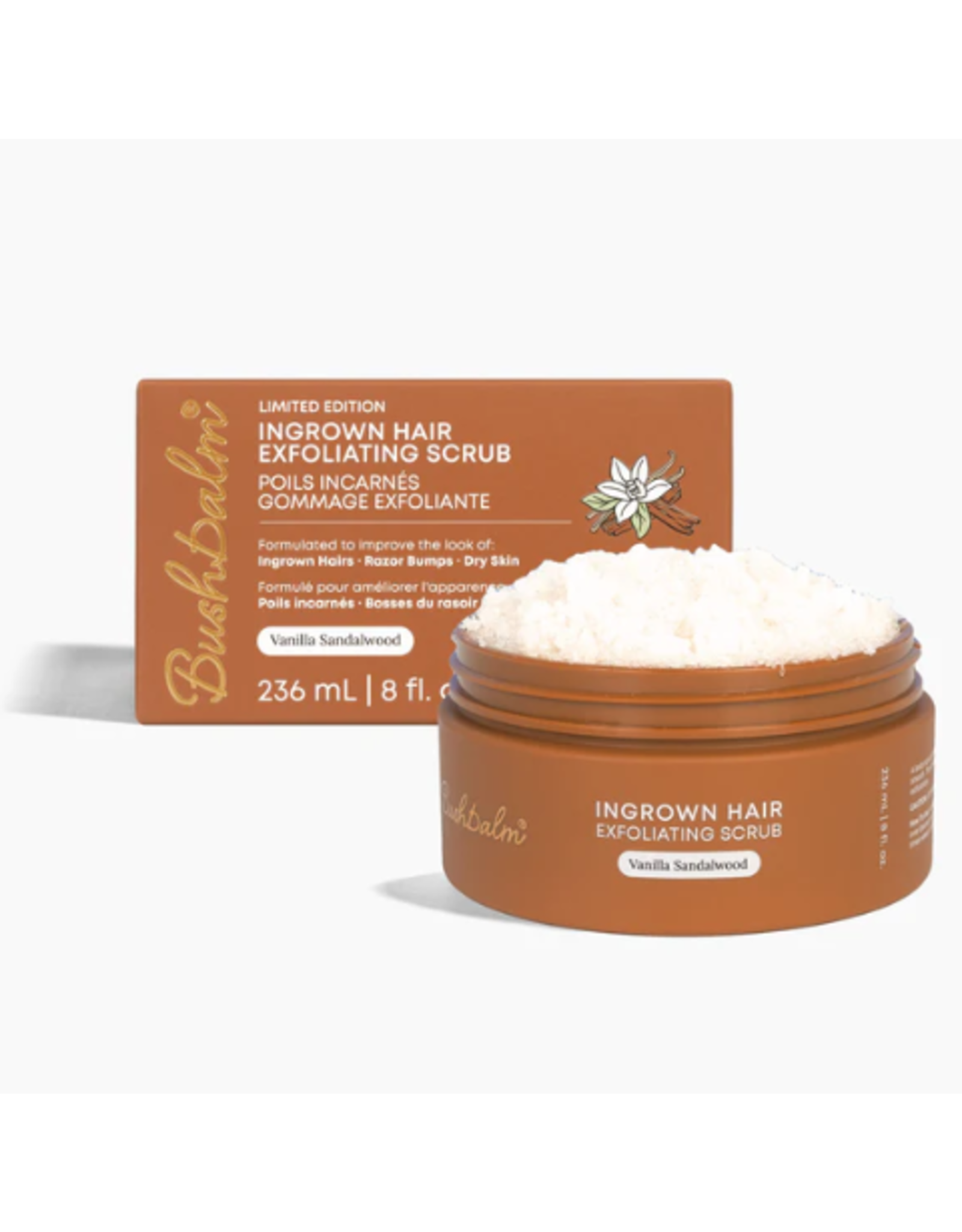Bush Balm Bush Balm - Ingrown Hair Exfoliating Scrub - Vanilla Sandalwood