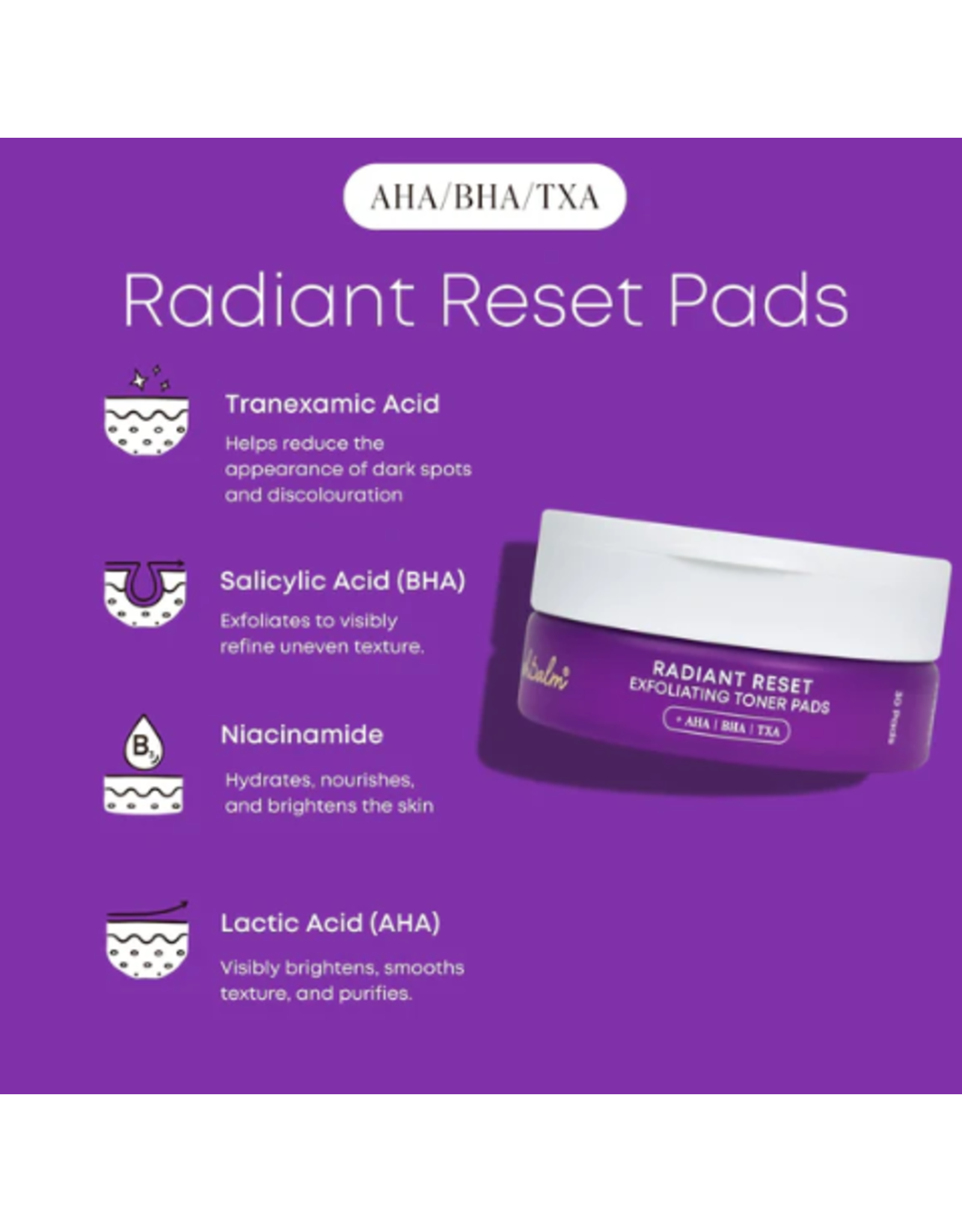 Bush Balm Bush Balm - Radiant Reset Exfoliating Toner Pads