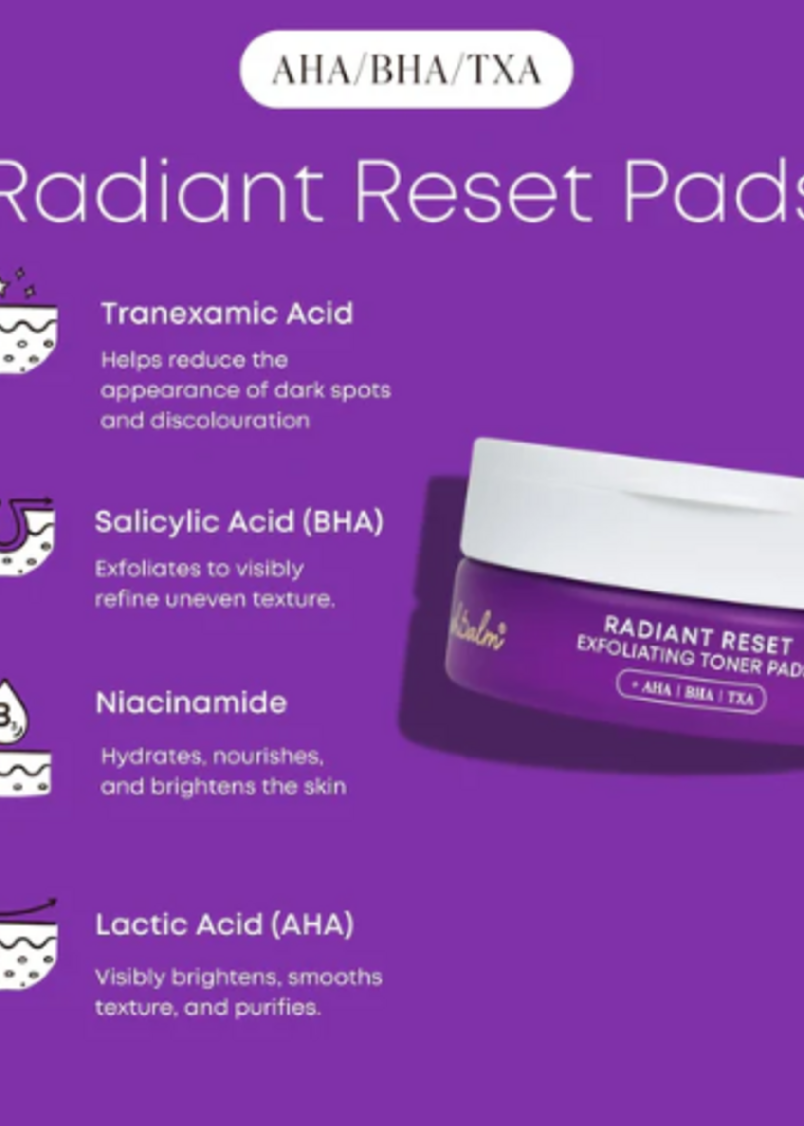 Bush Balm Bush Balm - Radiant Reset Exfoliating Toner Pads