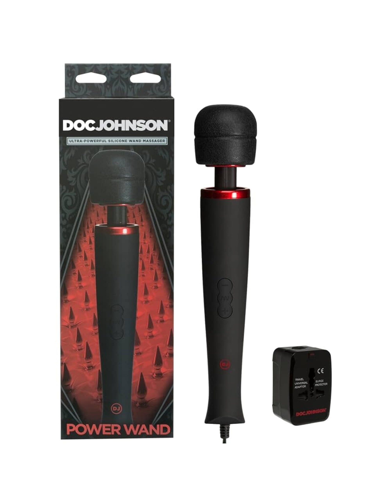 Doc Johnson Kink - Silicone Powerwand - Black