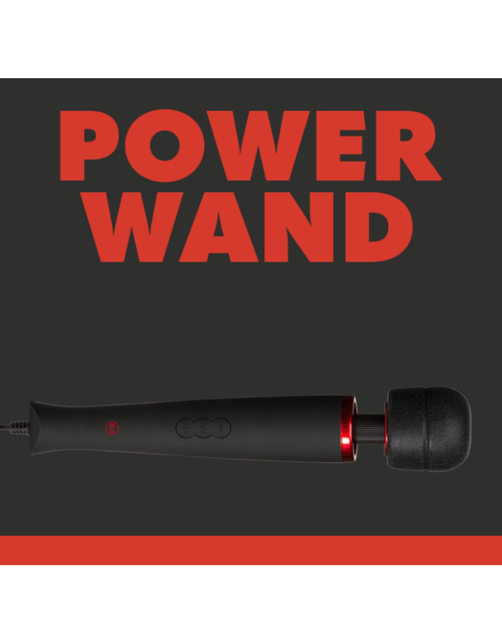 Doc Johnson Kink - Silicone Powerwand - Black